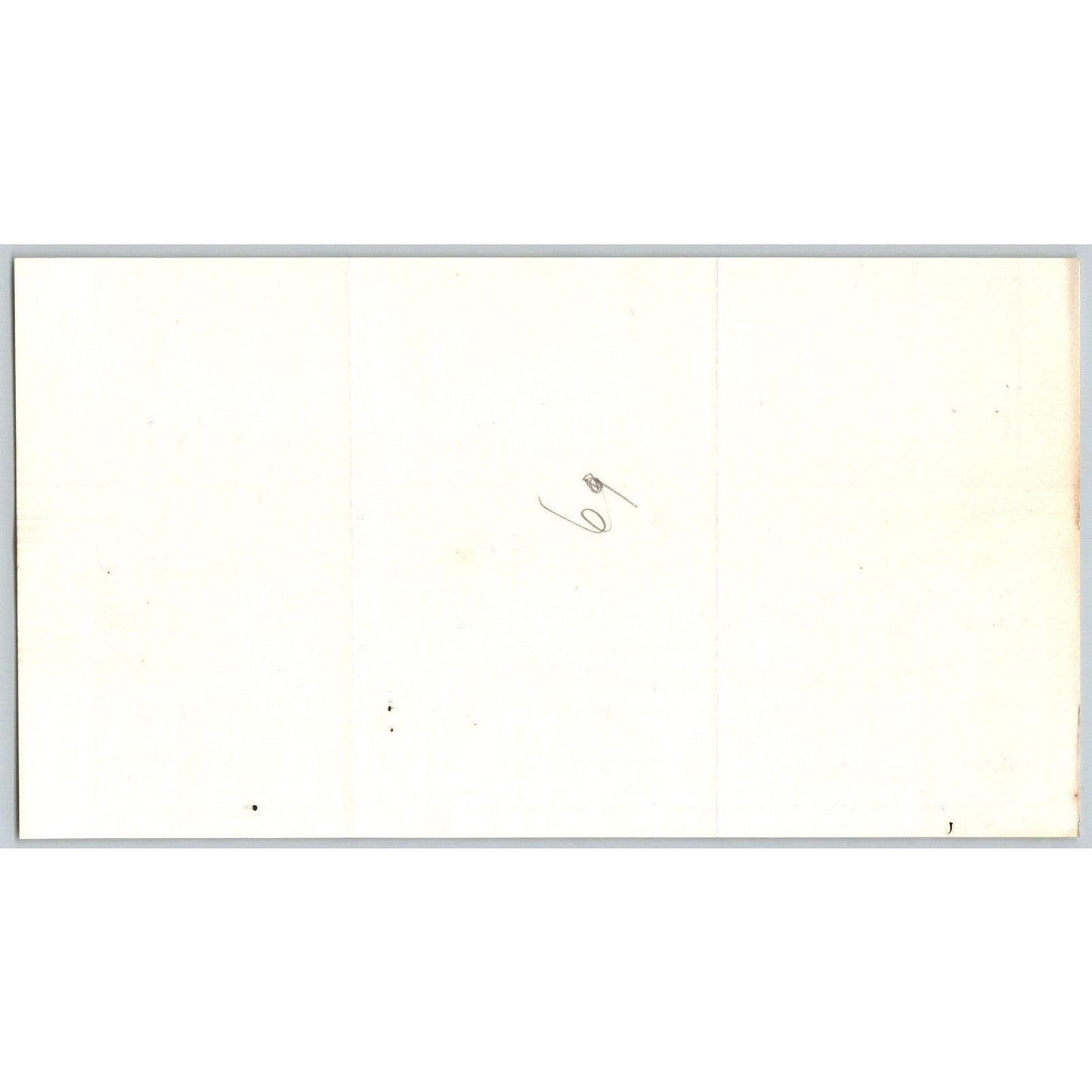 Burnham & Grant Picture Frames Burlington, VT 1891 Billhead Scarce