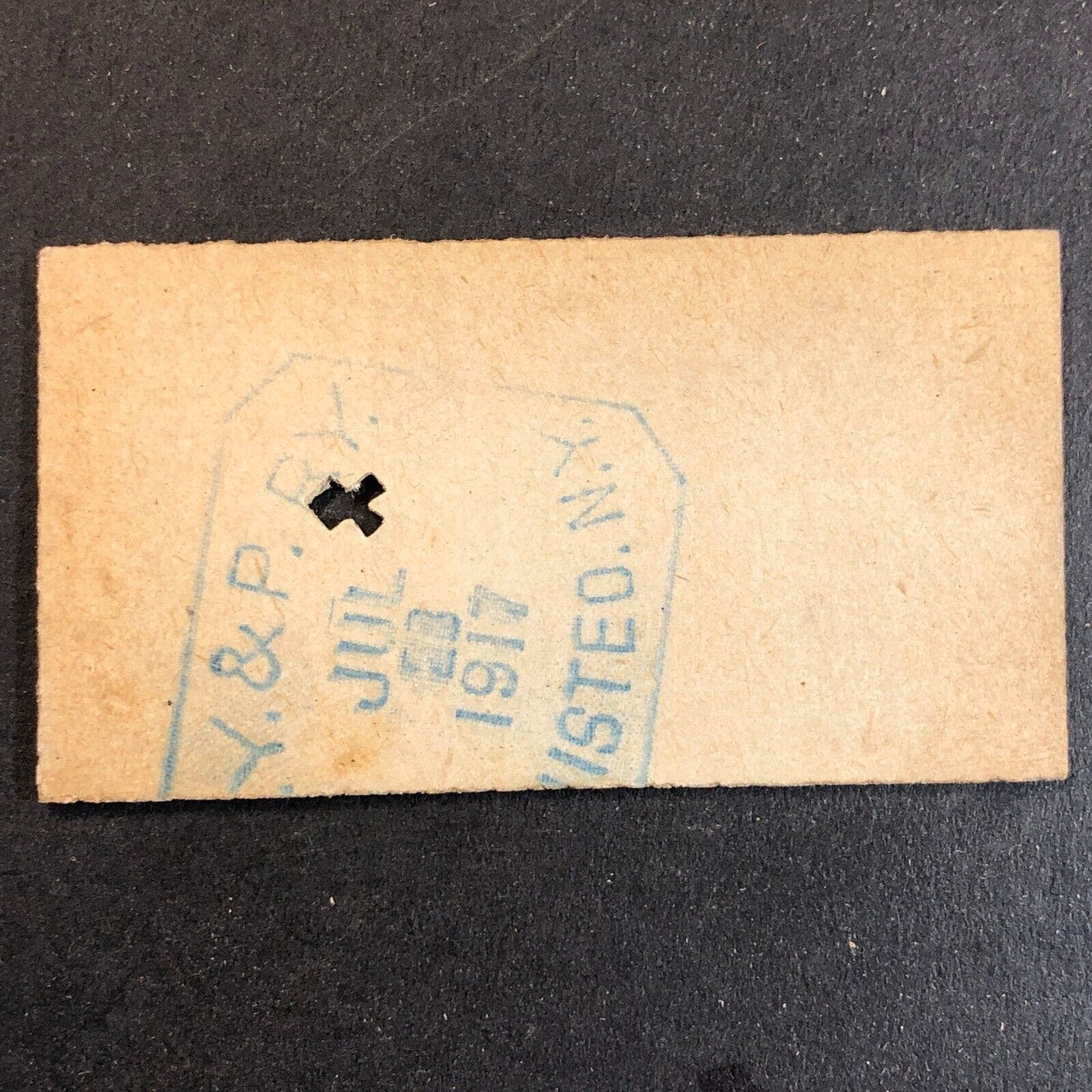 New York & Pennsylvania Railroad July 28 1917 Whitesville, NY Ticket #18293