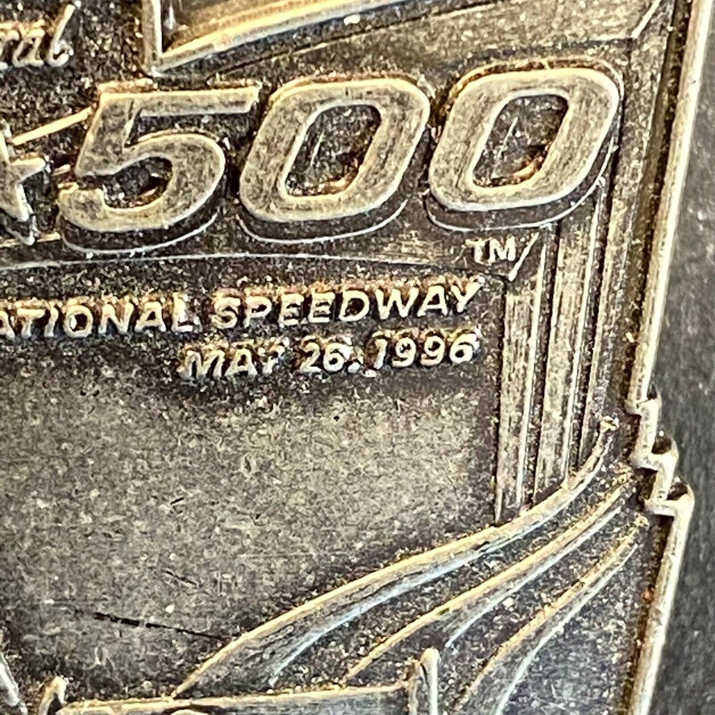 Inaugural 1996 U.S. 500 Michigan Intl. Speedway Pinback Pit Badge # A00544 VGC