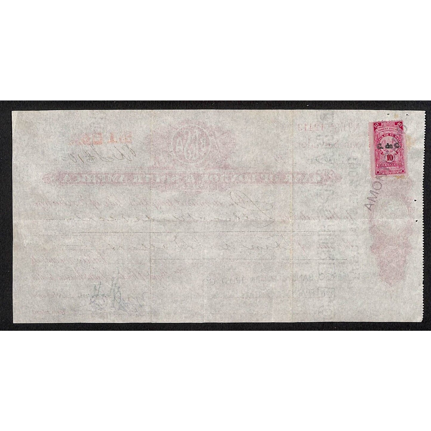 Bank of London & South America 1947 Large Exchange / Check VGC