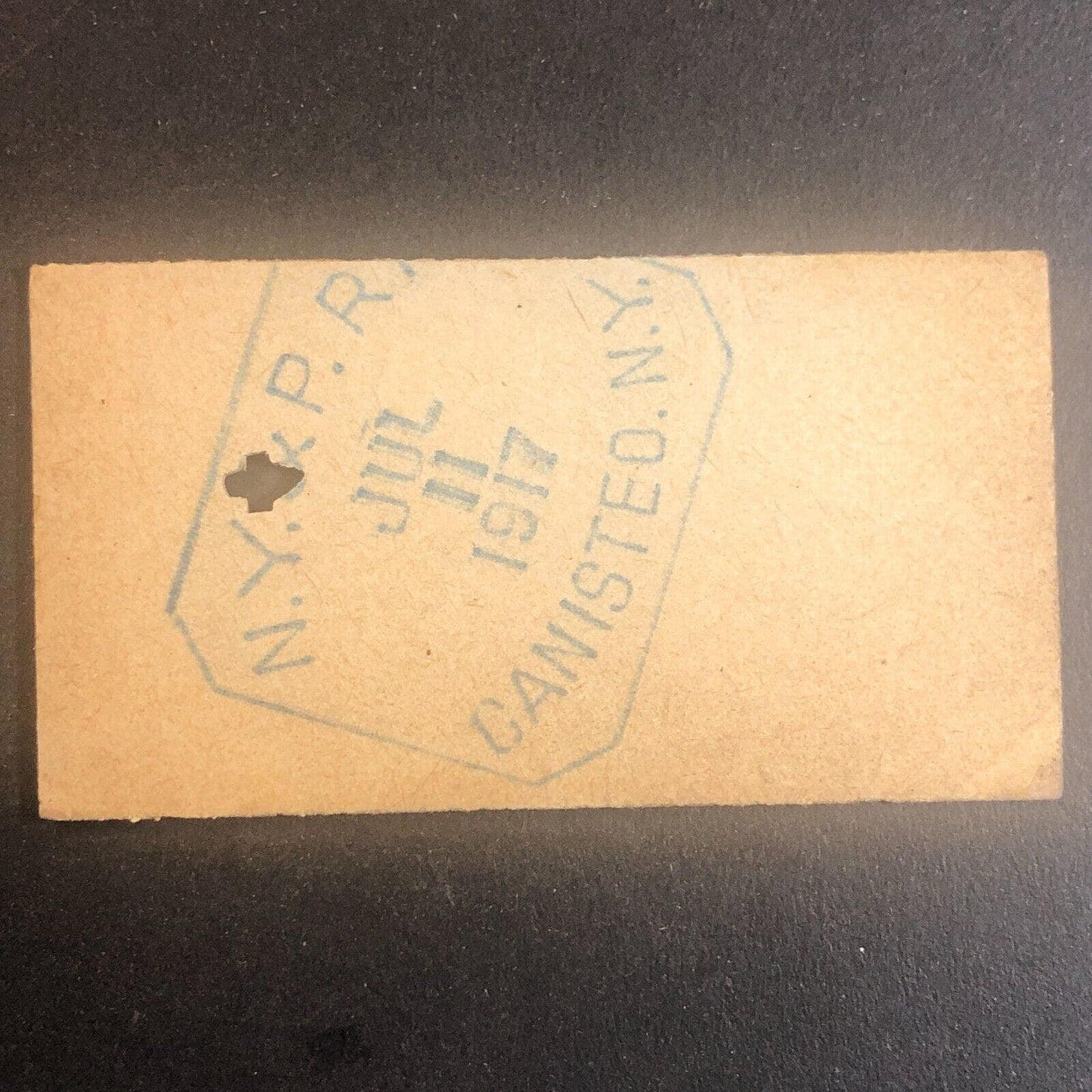New York & Pennsylvania Railroad July 11 1917 Greenwood, NY Ticket #53521