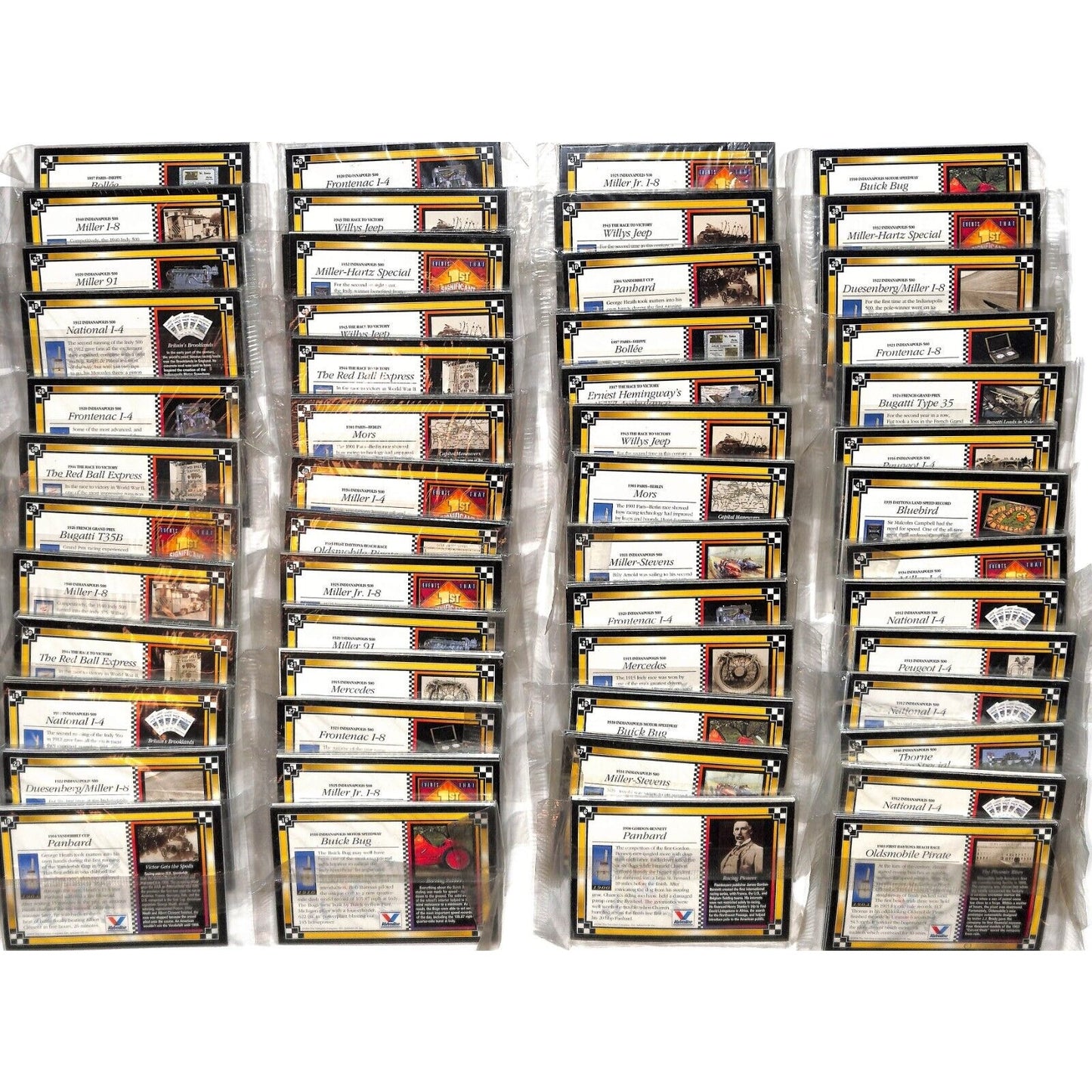 53 Packs 1994 Valvoline Indianapolis 500 Factory Sealed Traks Cards VGC