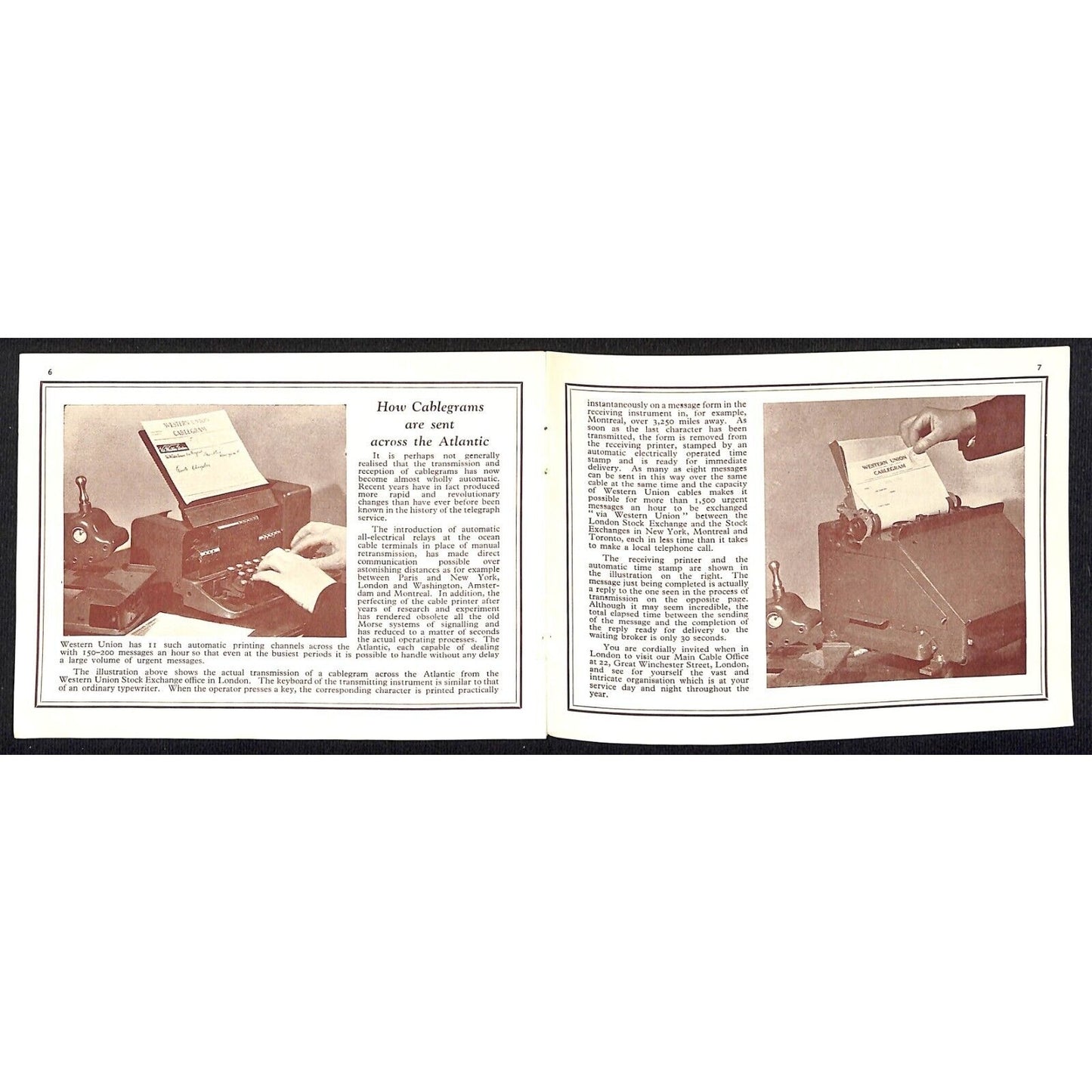 "What Via Western Union Means" Fast Cable Route Booklet c1936 VGC Scarce