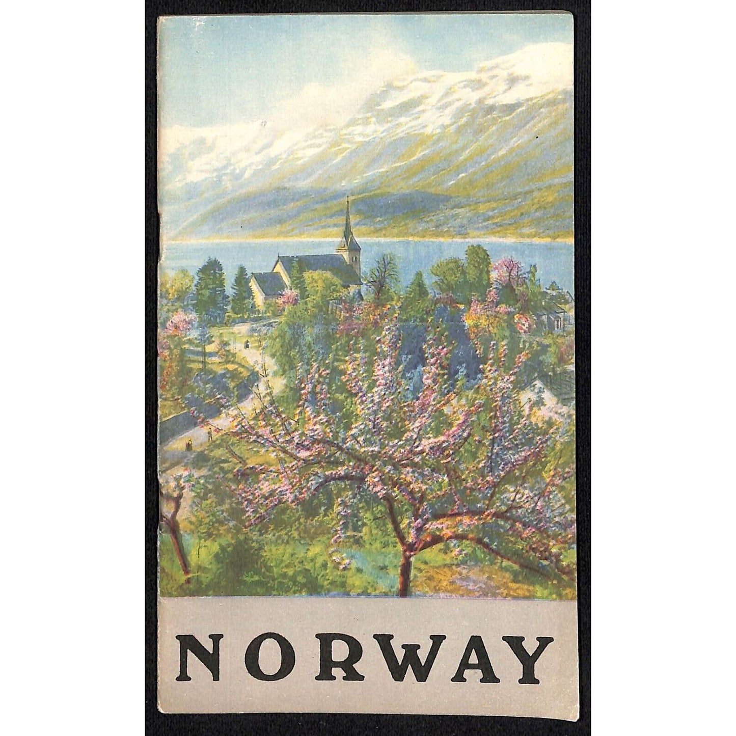 1935 Norway Travel Brochure 24pp w/ 9" x 12" FO Map VGC