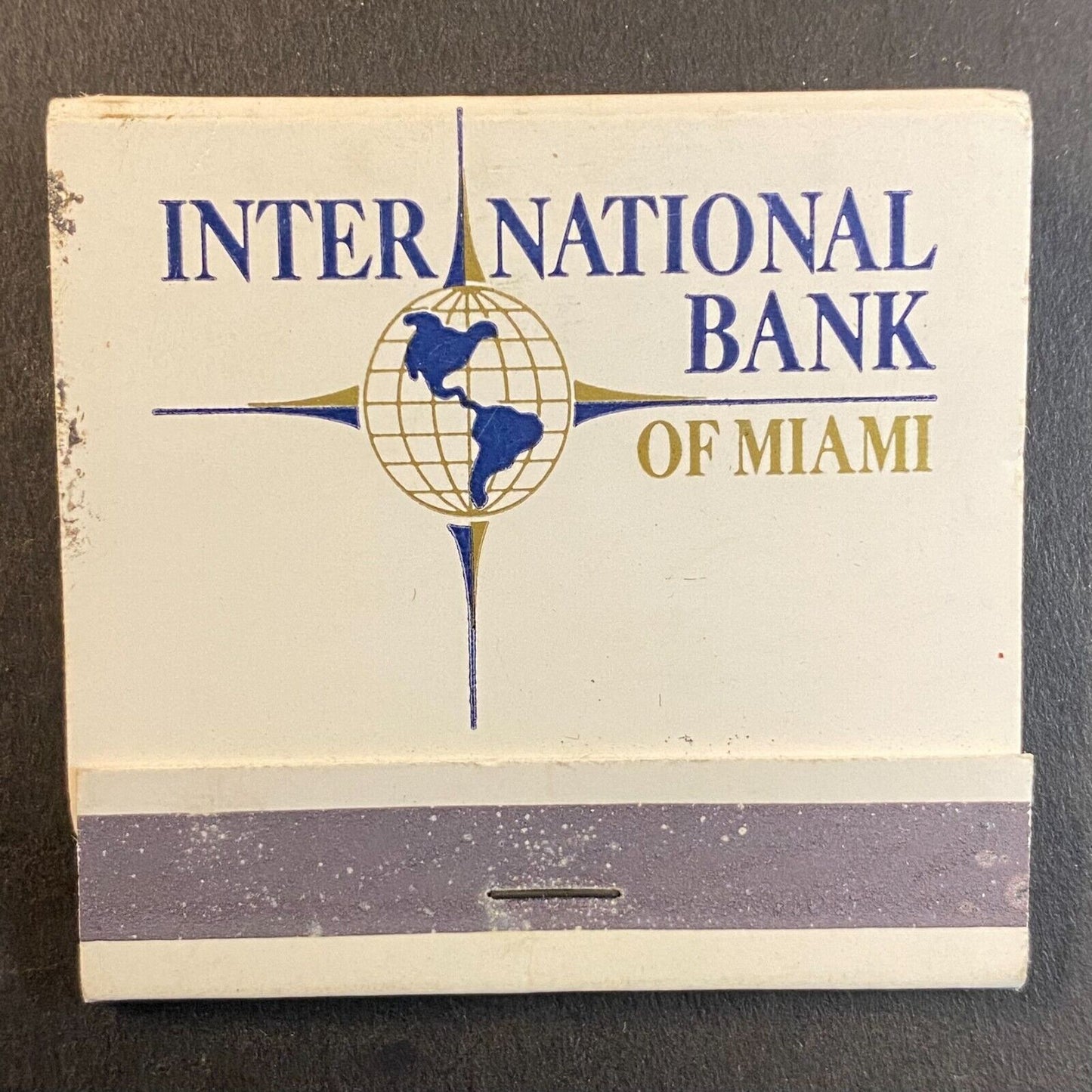 International Bank of Miami Full Matchbook c1960's-73 VGC Scarce