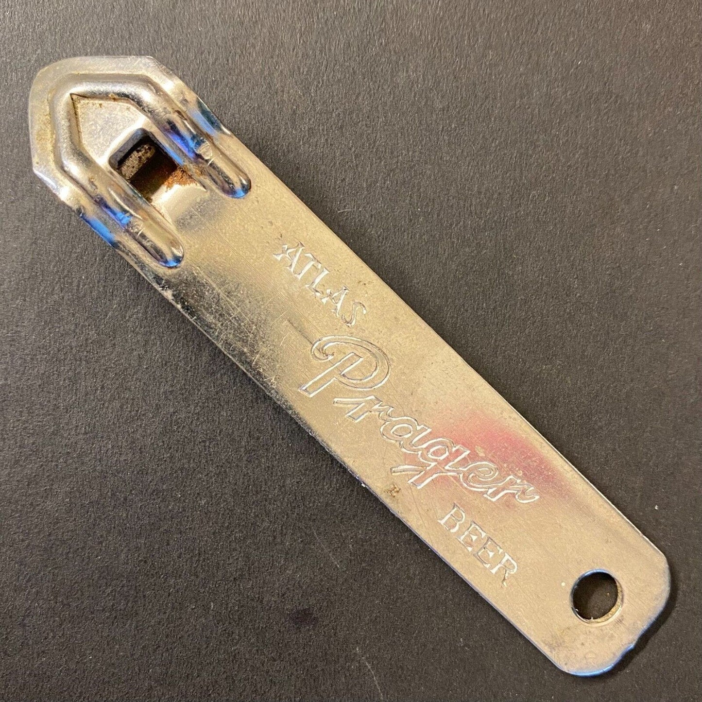Atlas Prager Beer "Got It - Get It" Vintage Steel Can Bottle Opener 3 3/4"