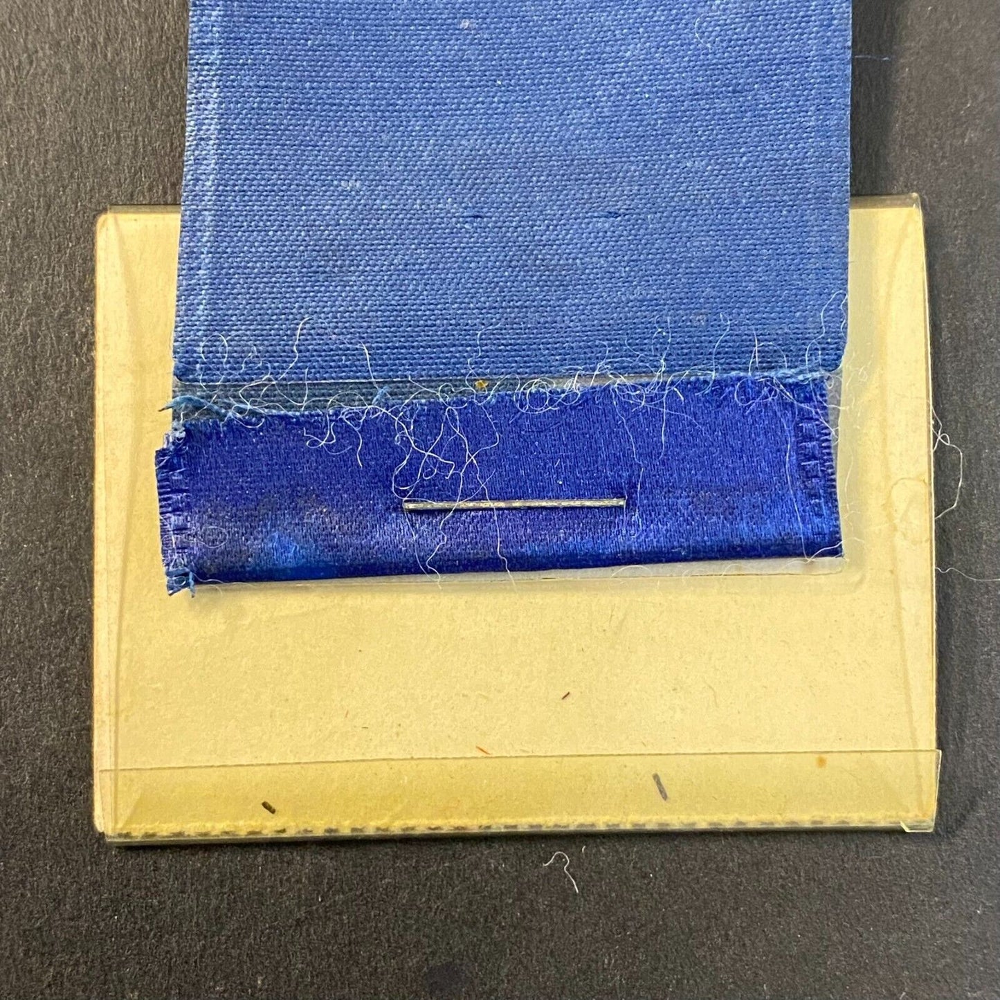 1941 Dept. of Michigan VFW 22nd Annual State Encampment Flag Ribbon Pinback VGC