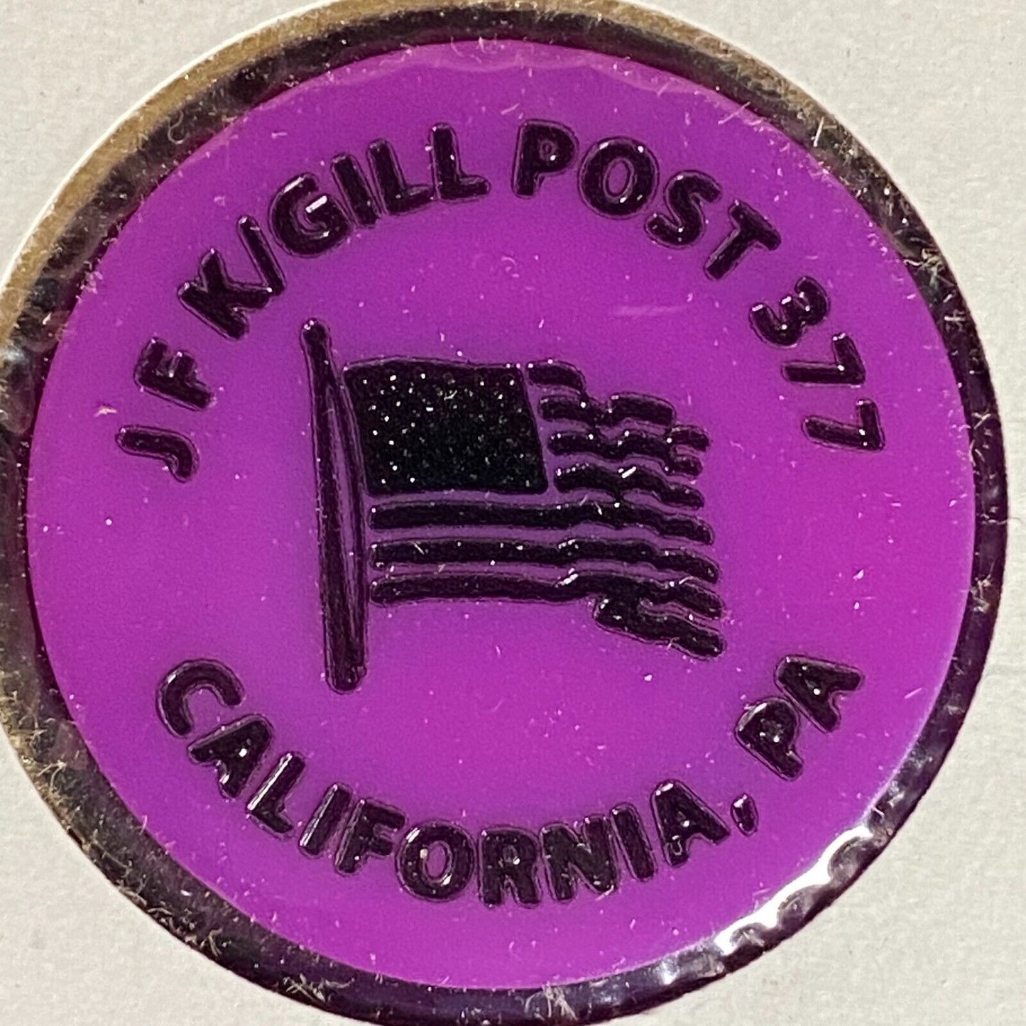 California, PA JFK / Gill Post 377 Plastic Drink Token G/F "One Well Drink"