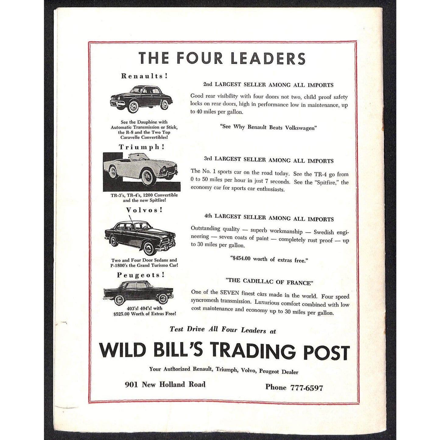Reading Fairgrounds 1964 USAC Auto Race Program Sprint Car 8pp* Scarce