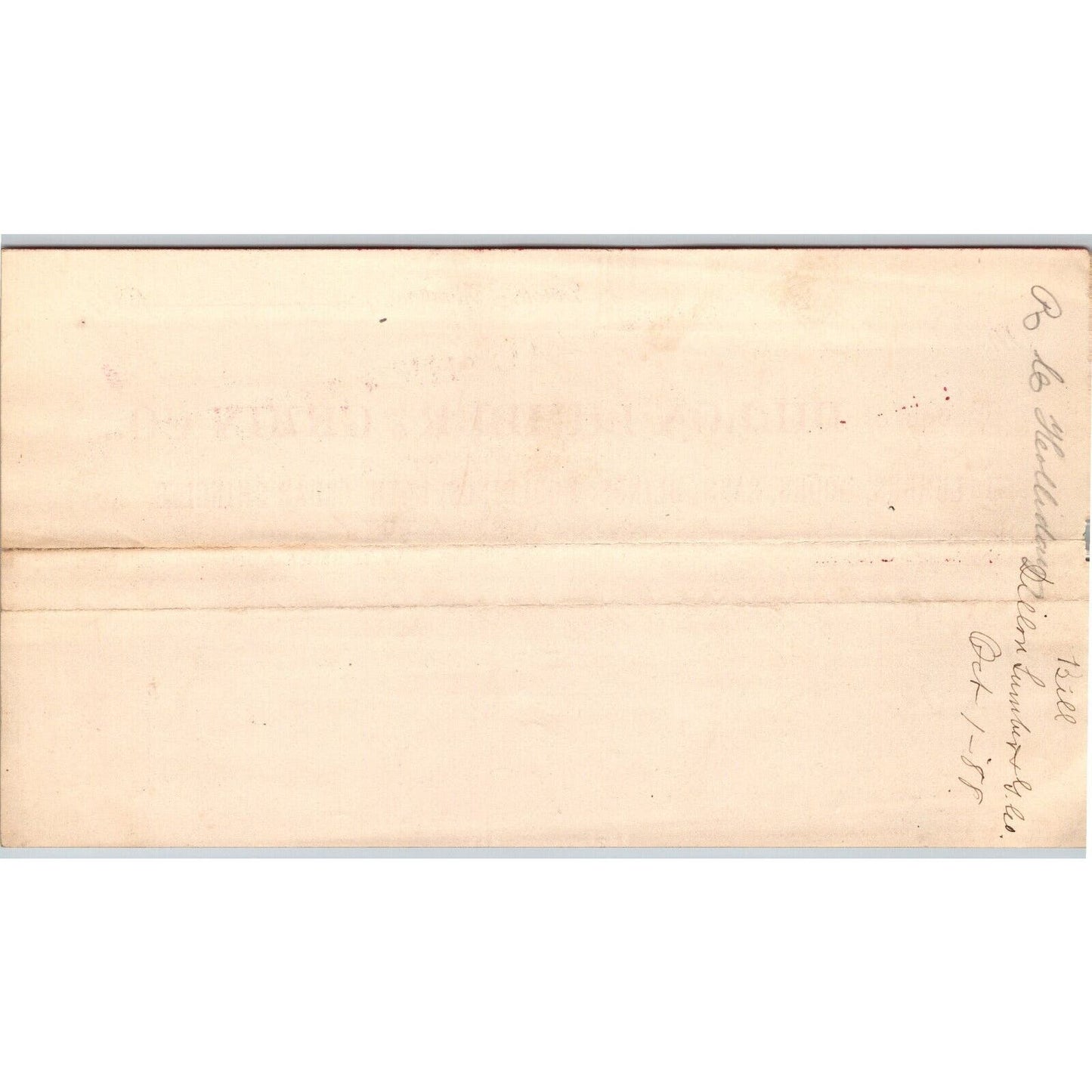 Dillon, MT Dillon Lumber & Grain Co. Cedar Shingles 1888 Billhead R.C. Halliday*