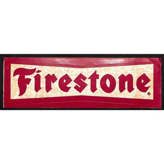 Firestone Tires Auto Sticker "Bow Tie" c1970's-80's (#2)
