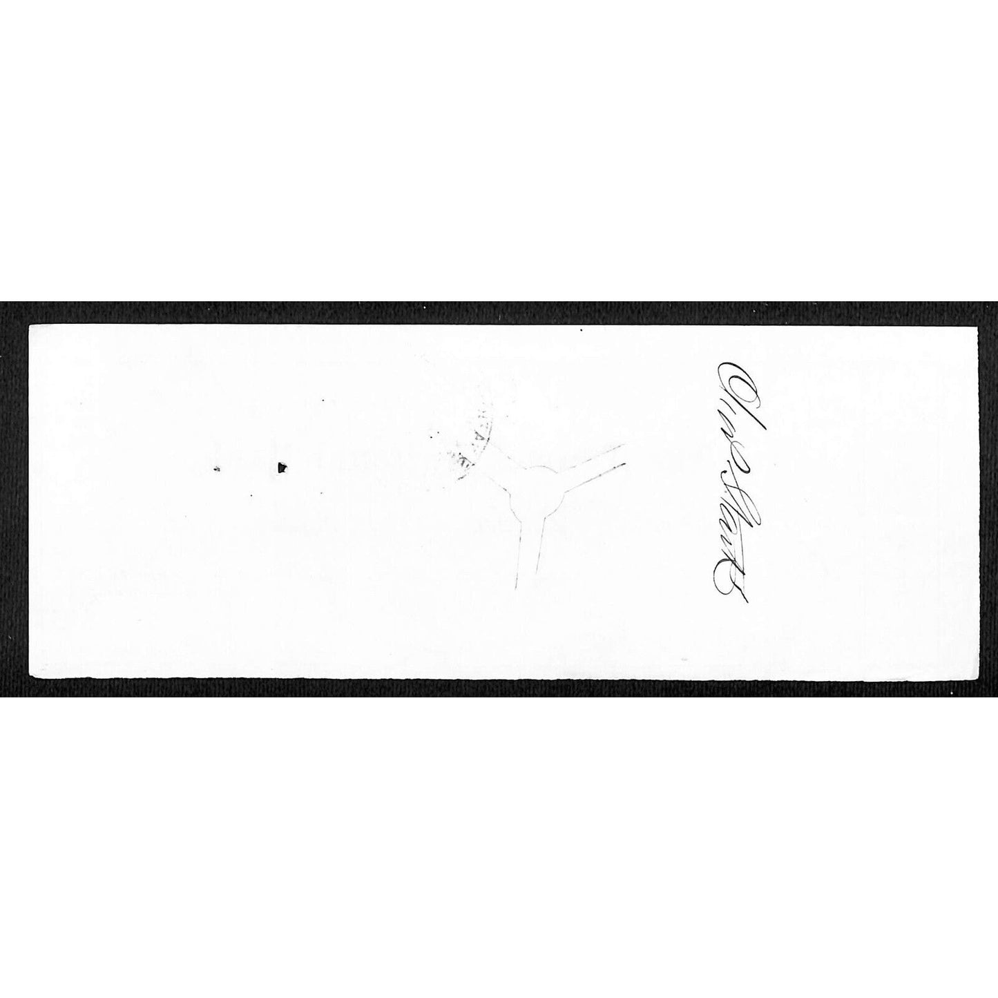 James A. Bill* 1875 Thames National Bank Lyme CT on Rev Stamp Check Stock (#4)