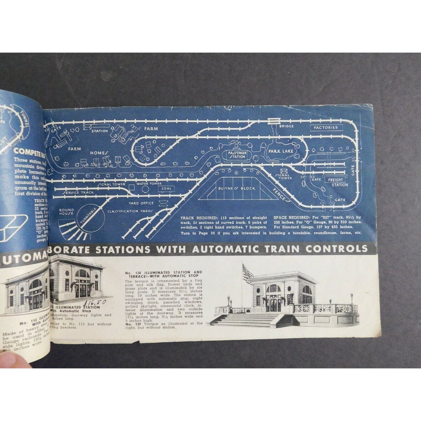 1937 Lionel "Track Layouts" Booklet 18 pgs - Terrible Condition