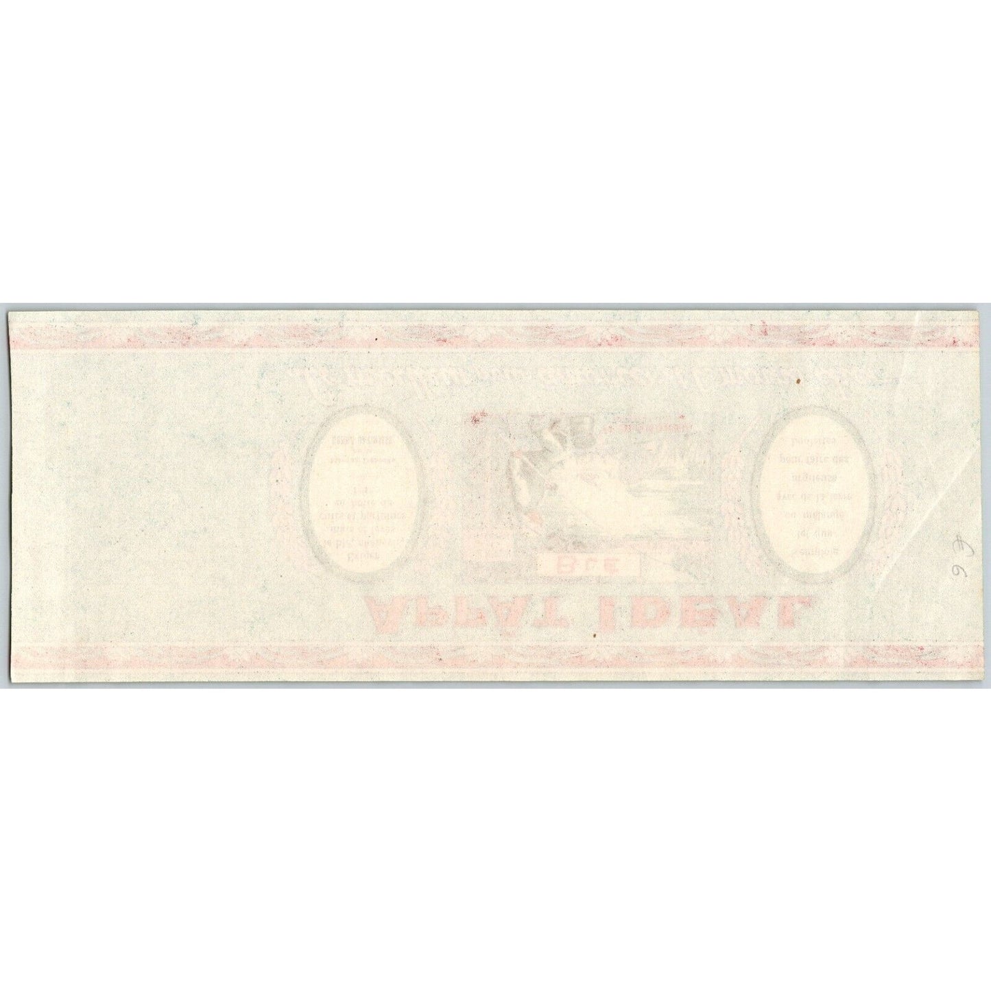 Appât Idéal Ideal Bait French Paper Can Label c1910's- 20's -Man Fishing in Lake