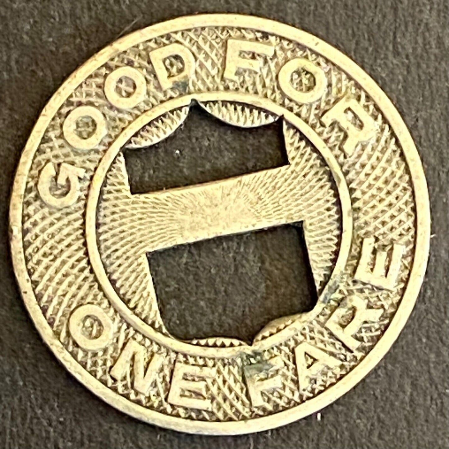 Los Angeles Transit Lines G/F One Fare Transit Token Shield 16mm