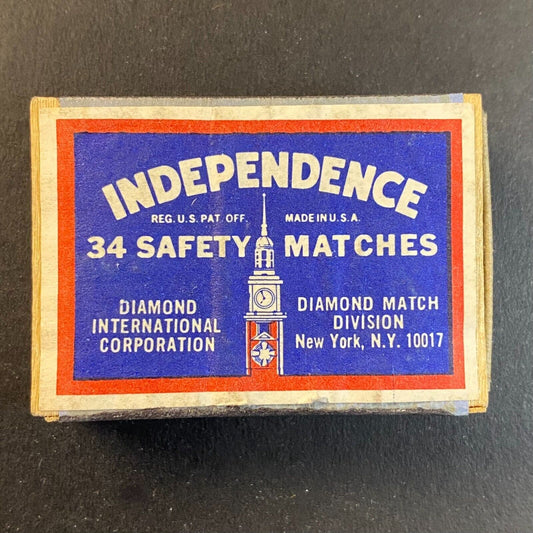 Independence Brand Safety Matches Matchbox c1970's-80's