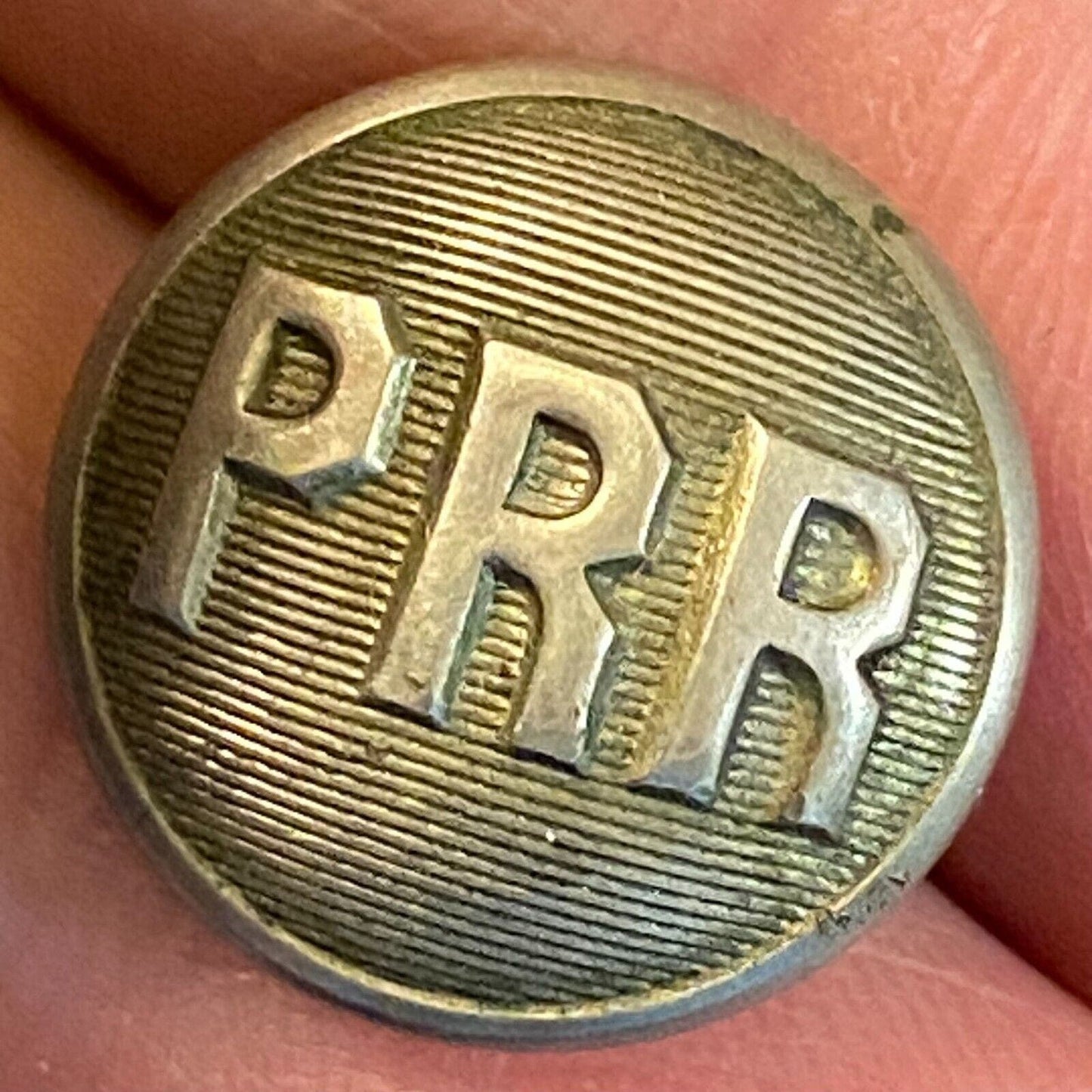PRR Railroad Uniform Button Convex American RY Supply 14mm