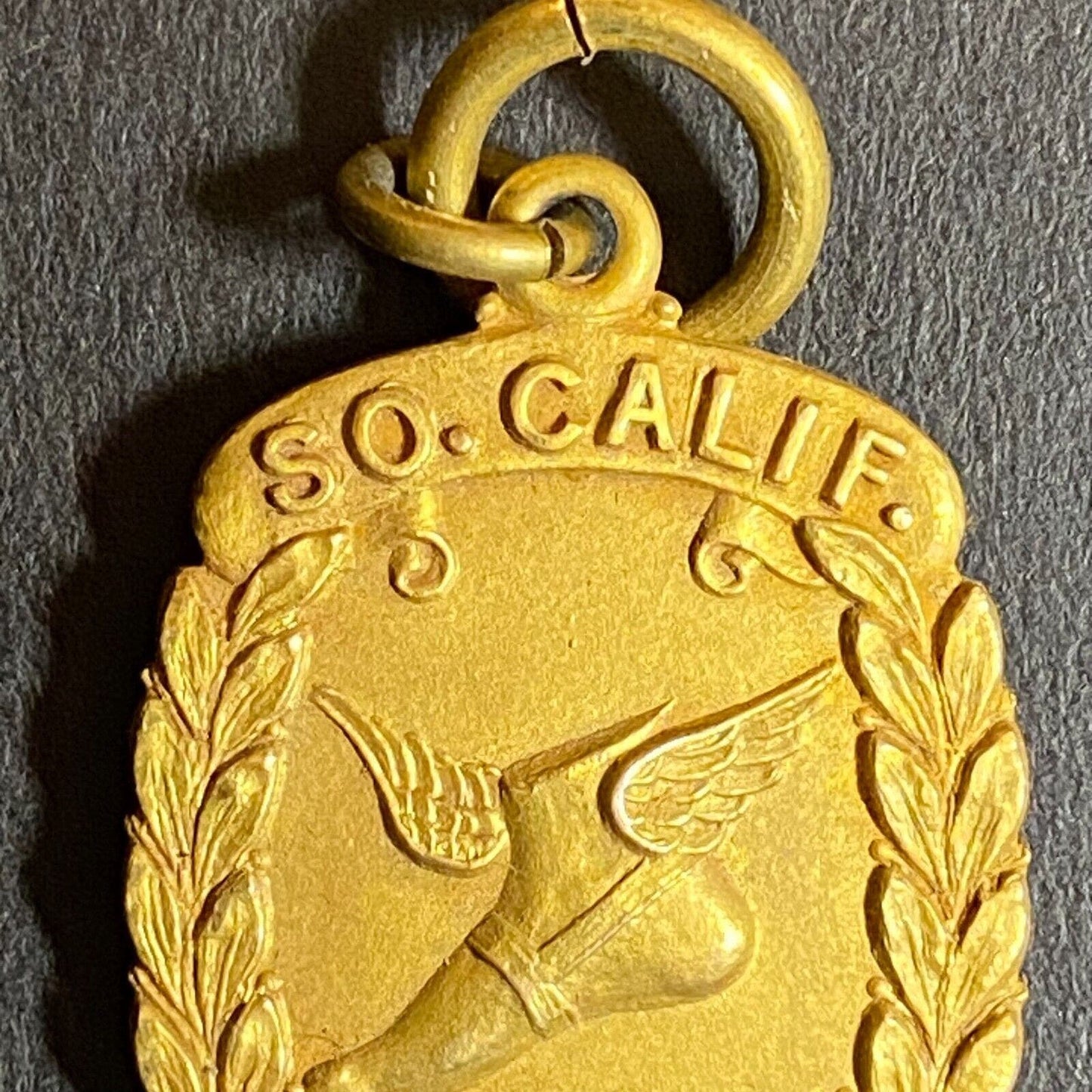 1933 SO. California College Distance Medley Relays Pendant / Medal Winged Foot
