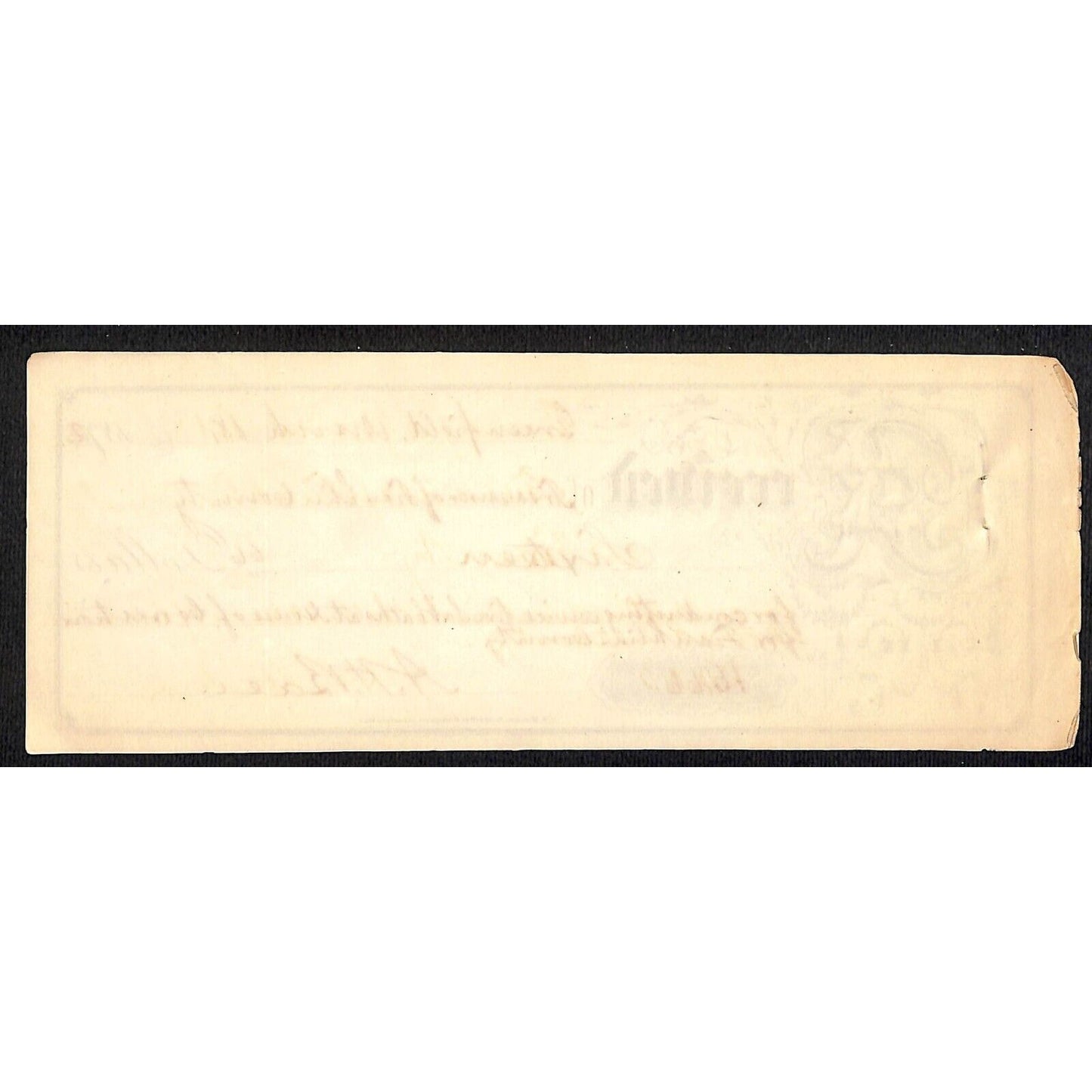 1872 Greenfield, MA Treasurer of Franklin County Receipt / House of Correction..