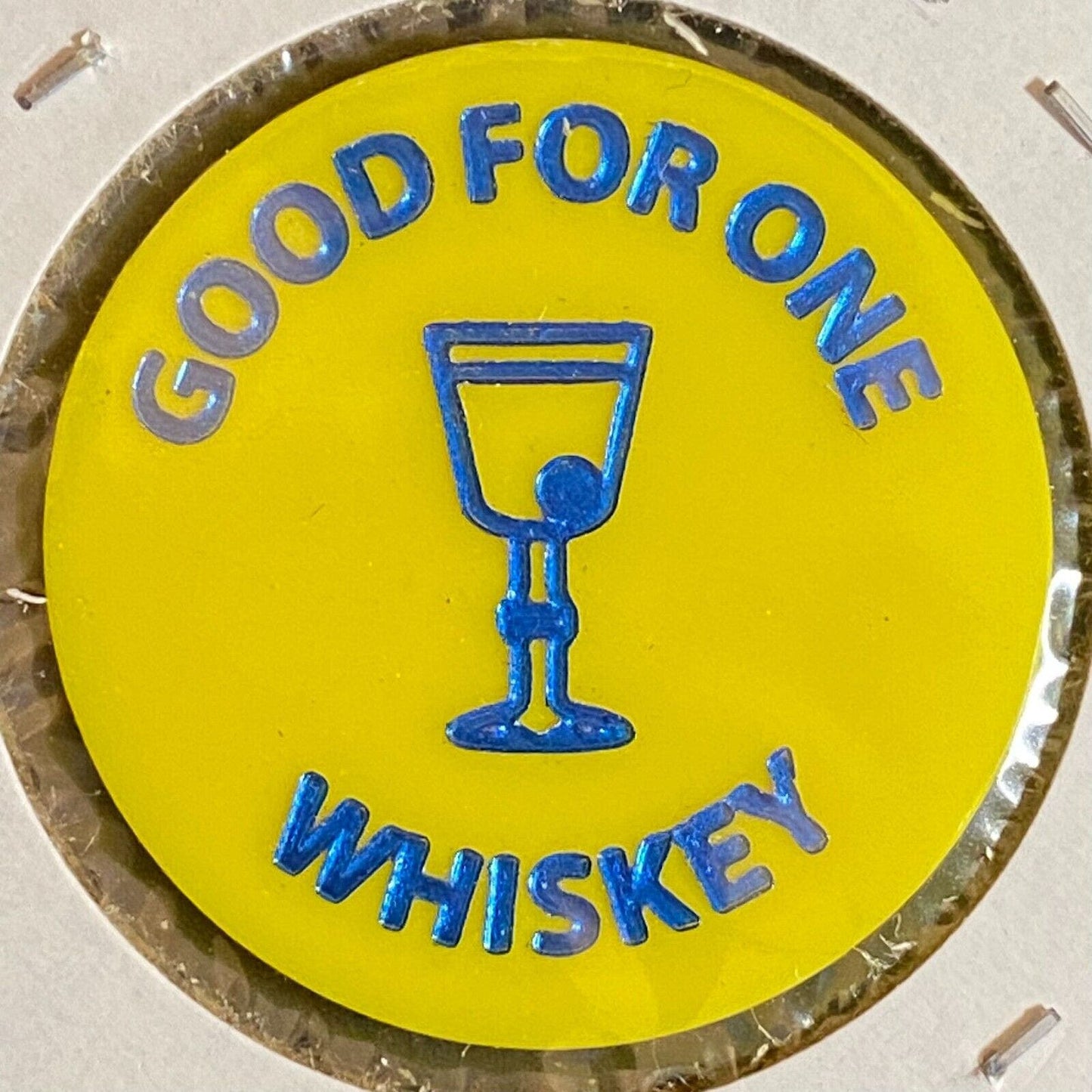 Mayfield, PA American Legion Post #610 c1980's Plastic Token "G/F One Whiskey"