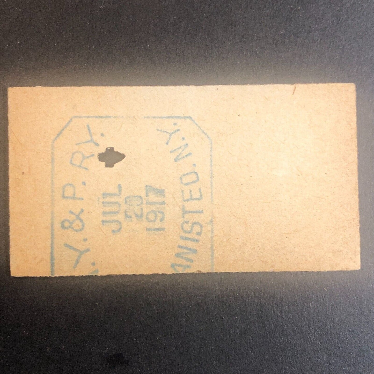 New York & Pennsylvania Railroad July 20 1917 Greenwood, NY Ticket #53585