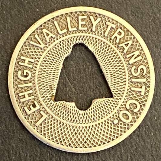 Lehigh Valley Transit Co (Allentown, PA) "Fare Check" Transit Token 16mm (#5)