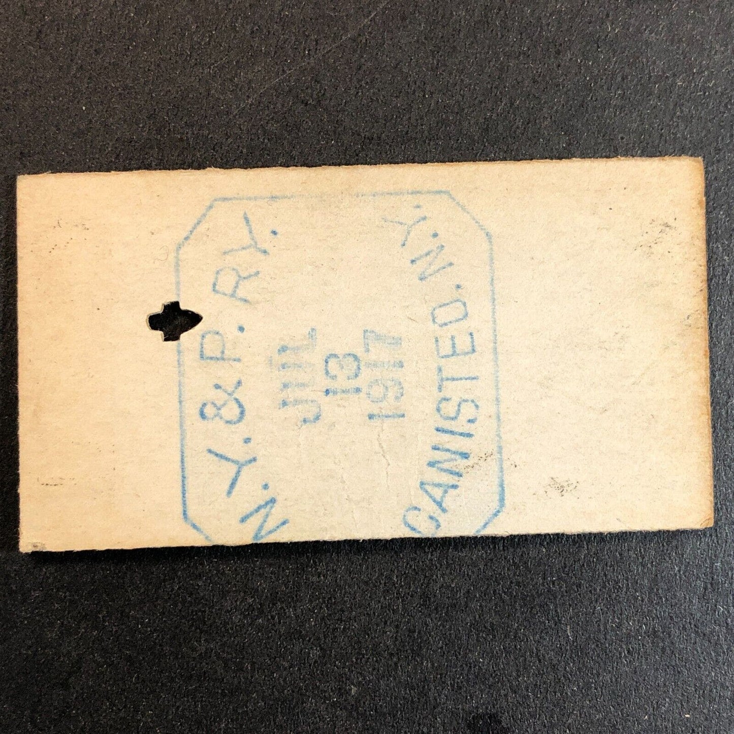New York & Pennsylvania Railroad July 13 1917 Bennetts, NY Ticket #11823