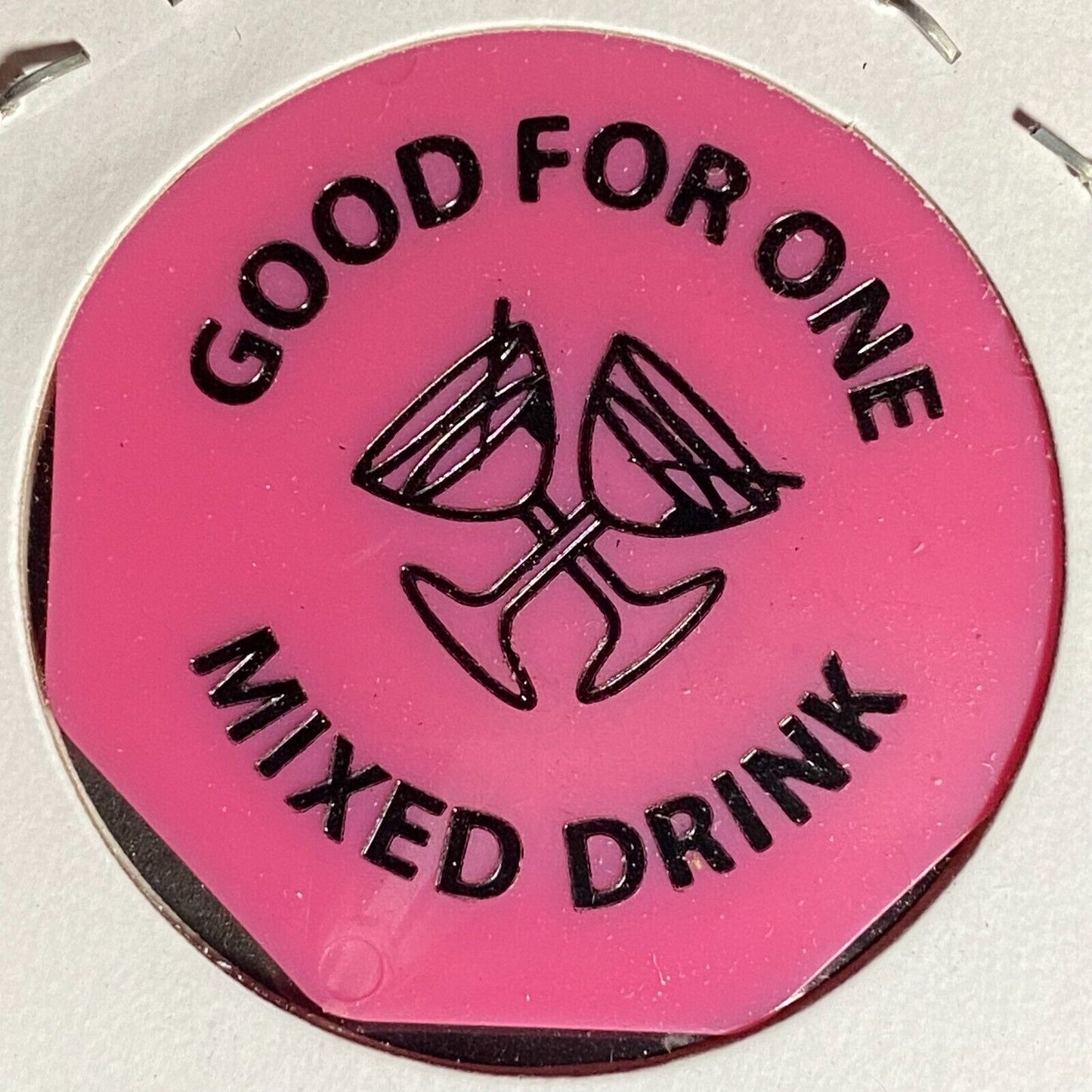 Broad Top, PA Eagle's Nest Bar Restaurant Hex Plastic Token G/F One Mixed Drink
