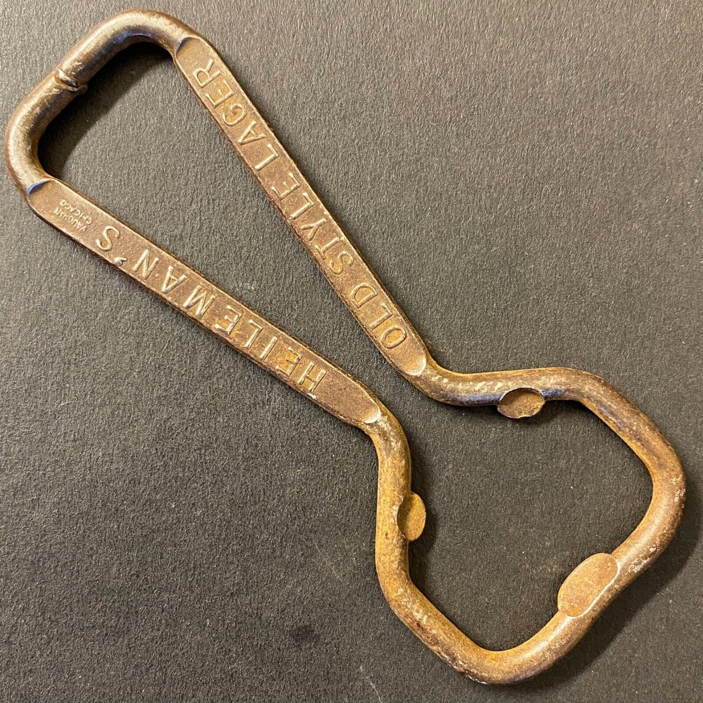 Heileman's Old Style Lager Vintage Steel Bottle Opener 3 1/2"