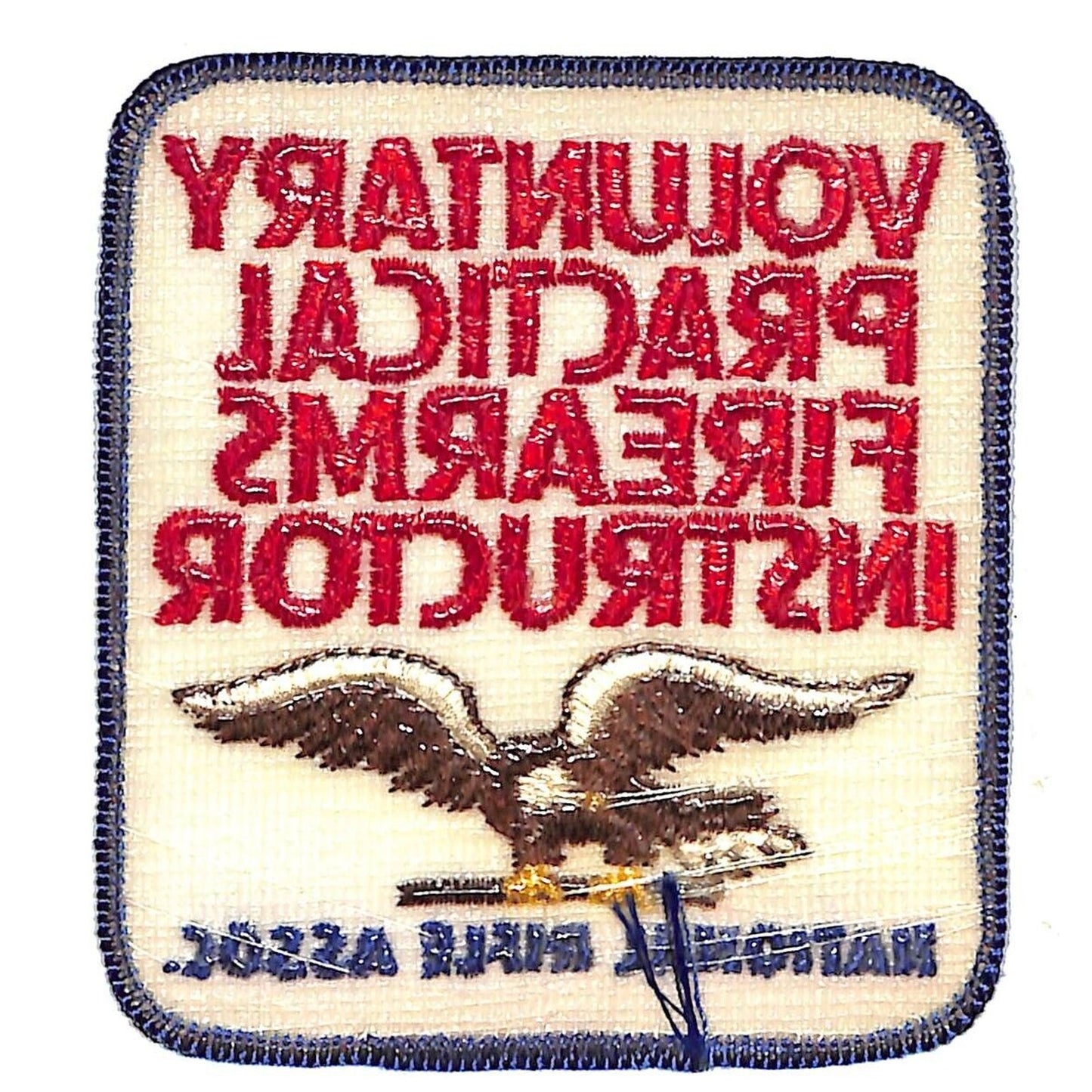 NRA Voluntary Practical Firearms Instructor Embr. Patch 3 1/2"c1970's-80's NOS