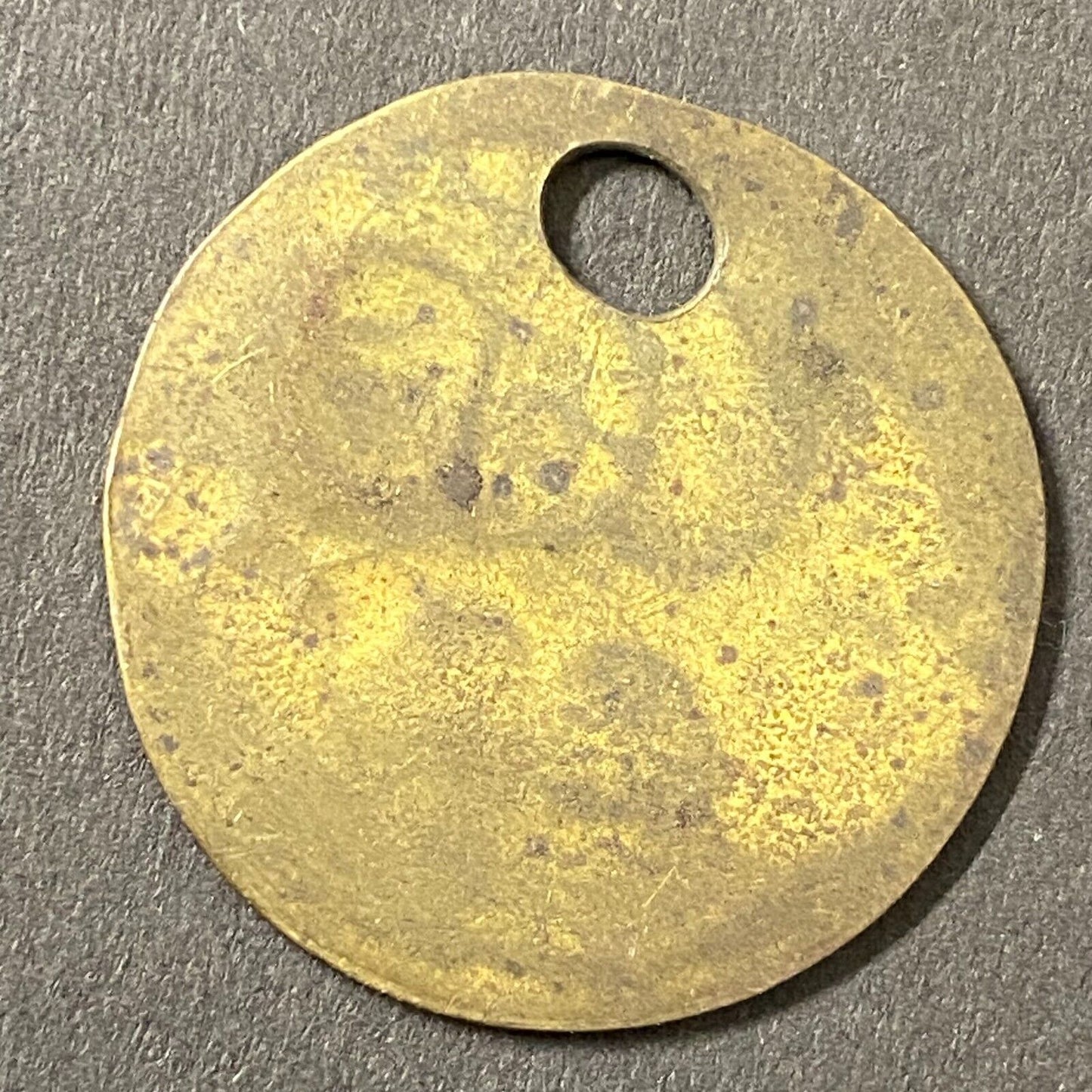 Mining Related ? M.S. Standard Brass Tool Check Token "76XX" 28.5mm +Blank (#6)