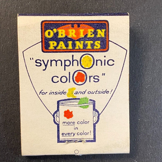 East Maine Hardware Symphonic Colors Niles 48, IL c1960's-73 Full Matchbook VGC