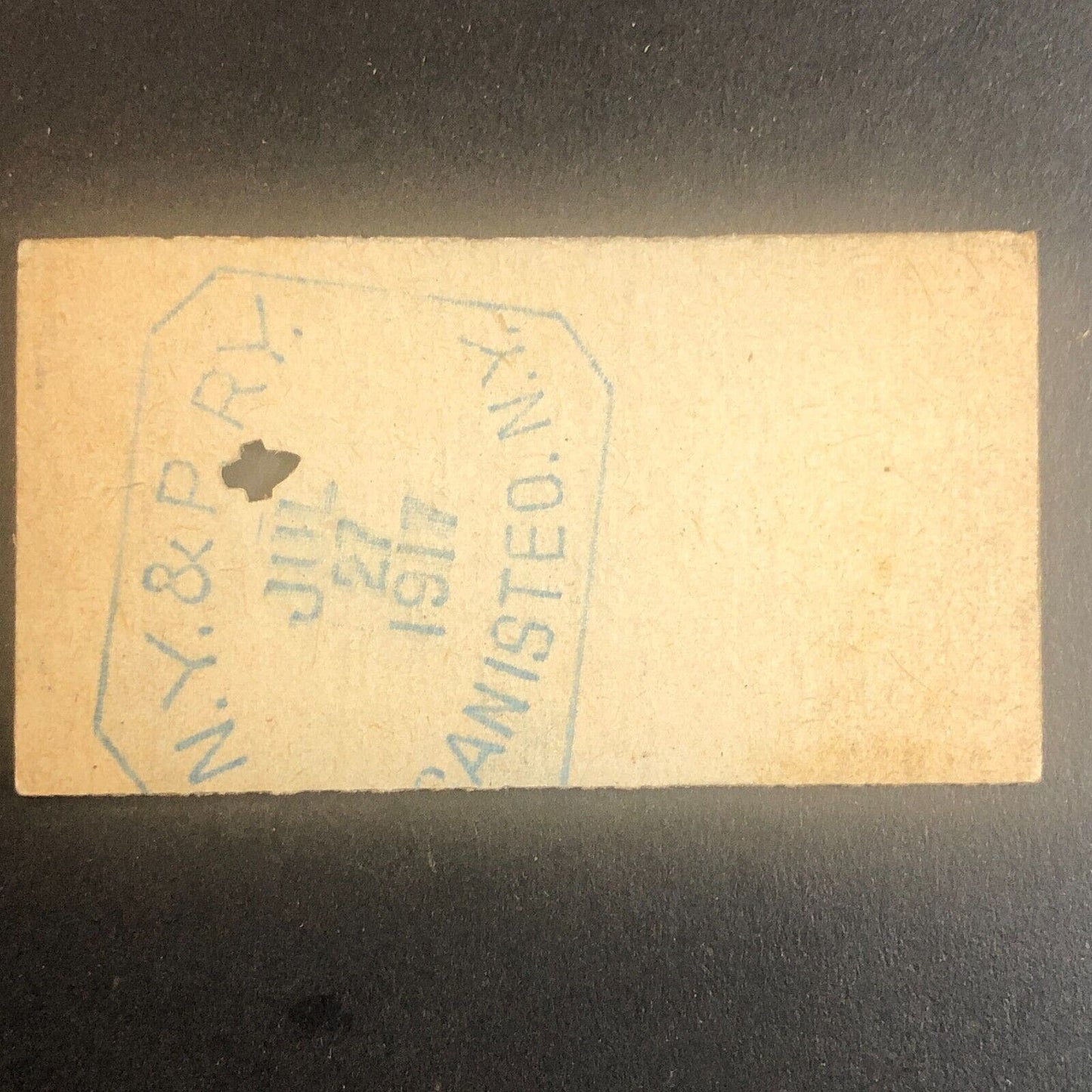 New York & Pennsylvania Railroad July 27 1917 Rexville, NY Ticket #30269