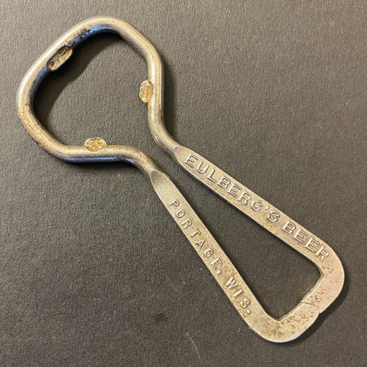 Eulberg's Beer Portage, WI Vintage Bottle Opener 3 1/2" Very Scarce