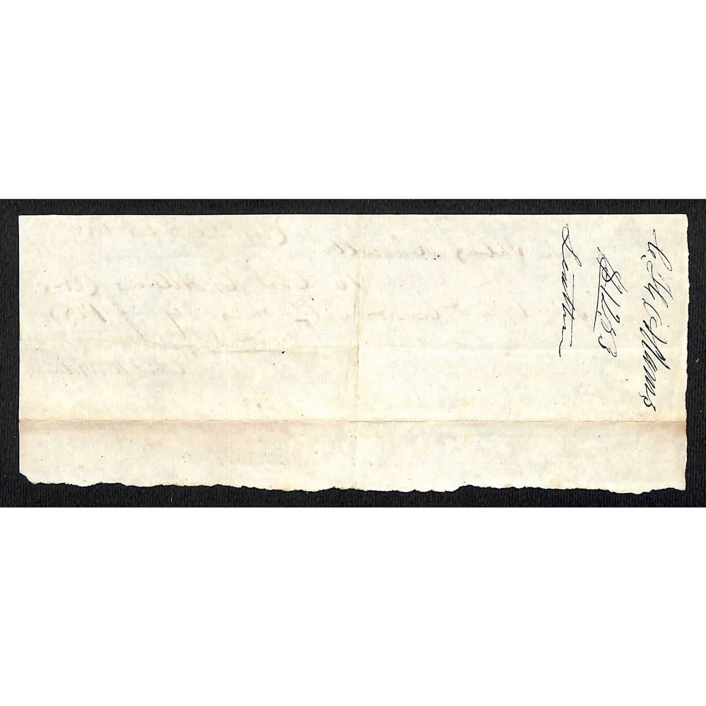 1845 Jabez Knowlton* Newburgh, ME General Store Receipt Chas Adams & Sons ?
