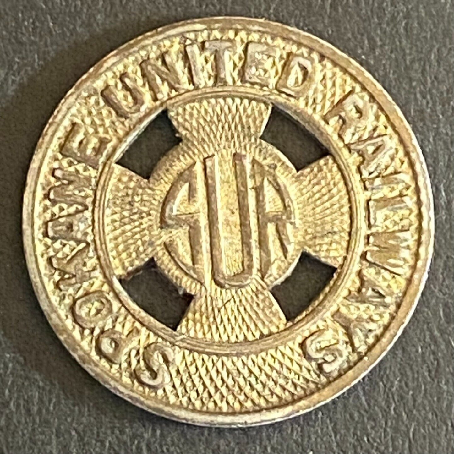 Spokane United Railways "SUR" G/F One Fare Transit Token 16mm