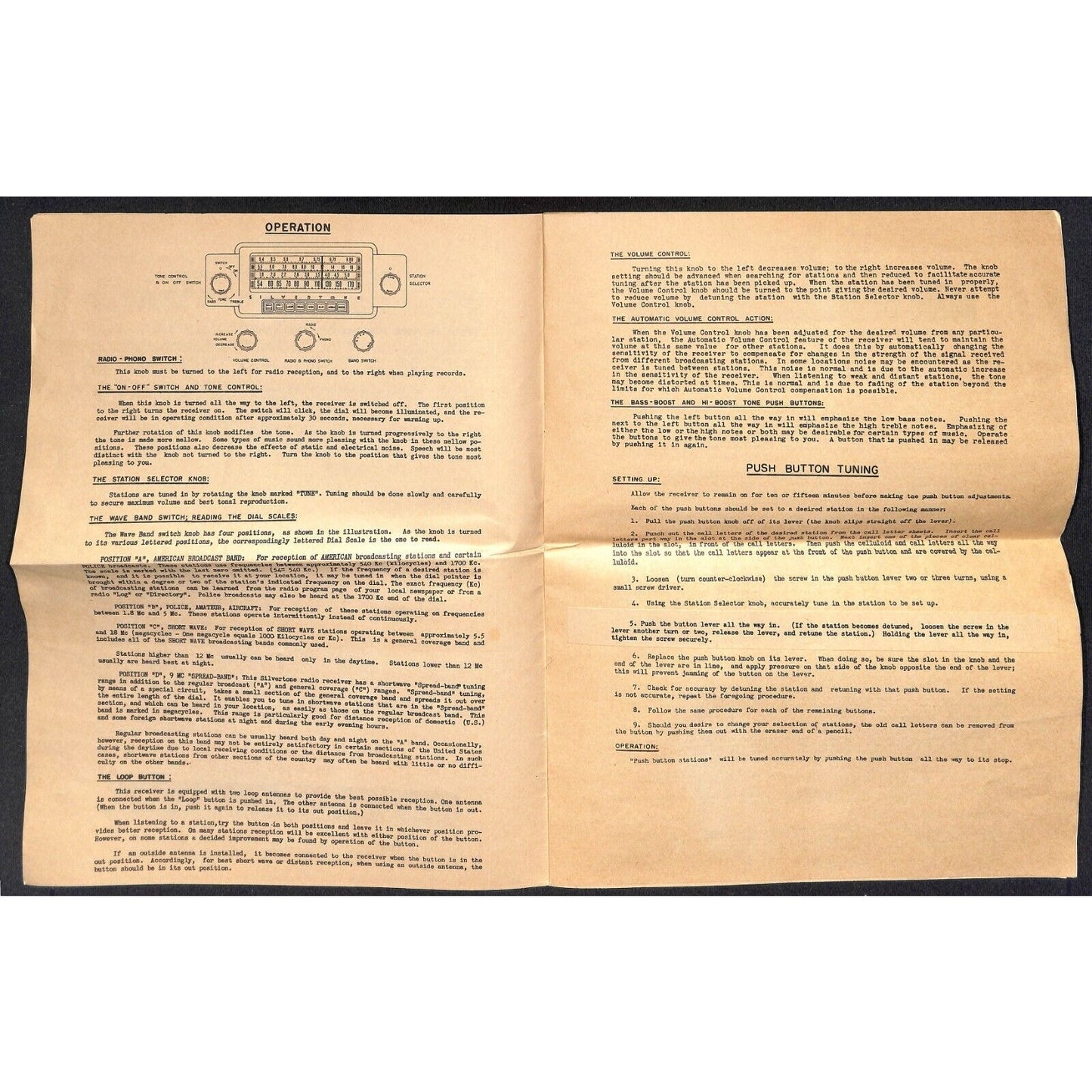 Sears, Roebuck c1931 Parts List & Instructions No. 101.658 Superheterodyne 12pp*