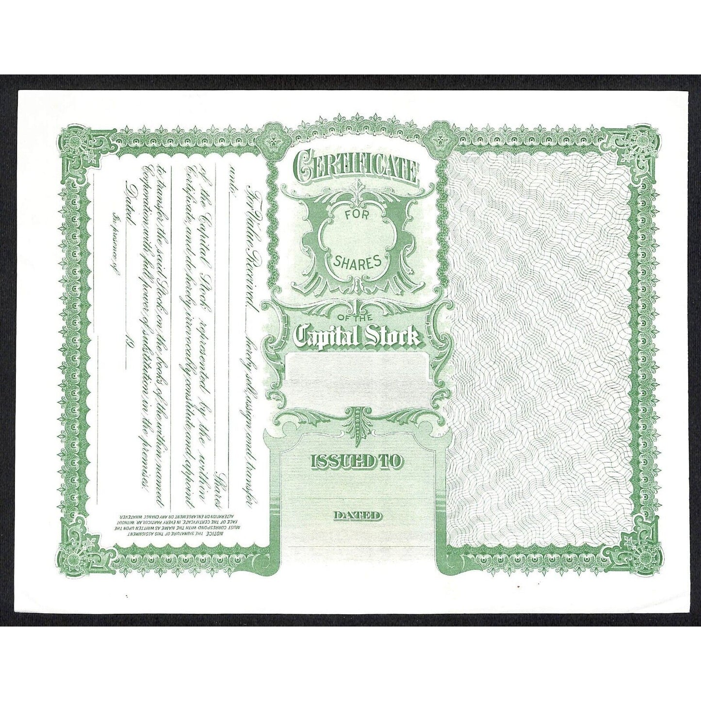 GMCO Insurance Agency Missouri c1960's Stock Certificate Unissued VGC