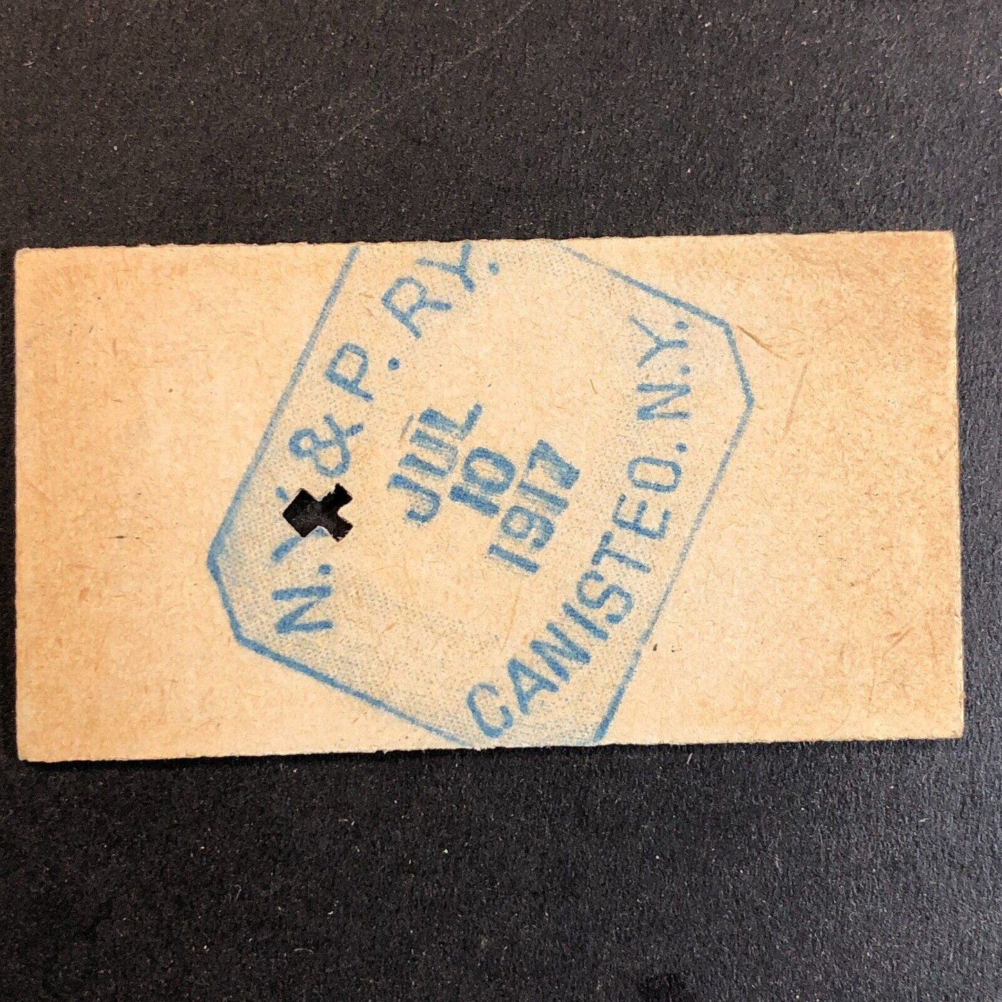 New York & Pennsylvania Railroad July 10 1917 Whitesville, NY Ticket #18237