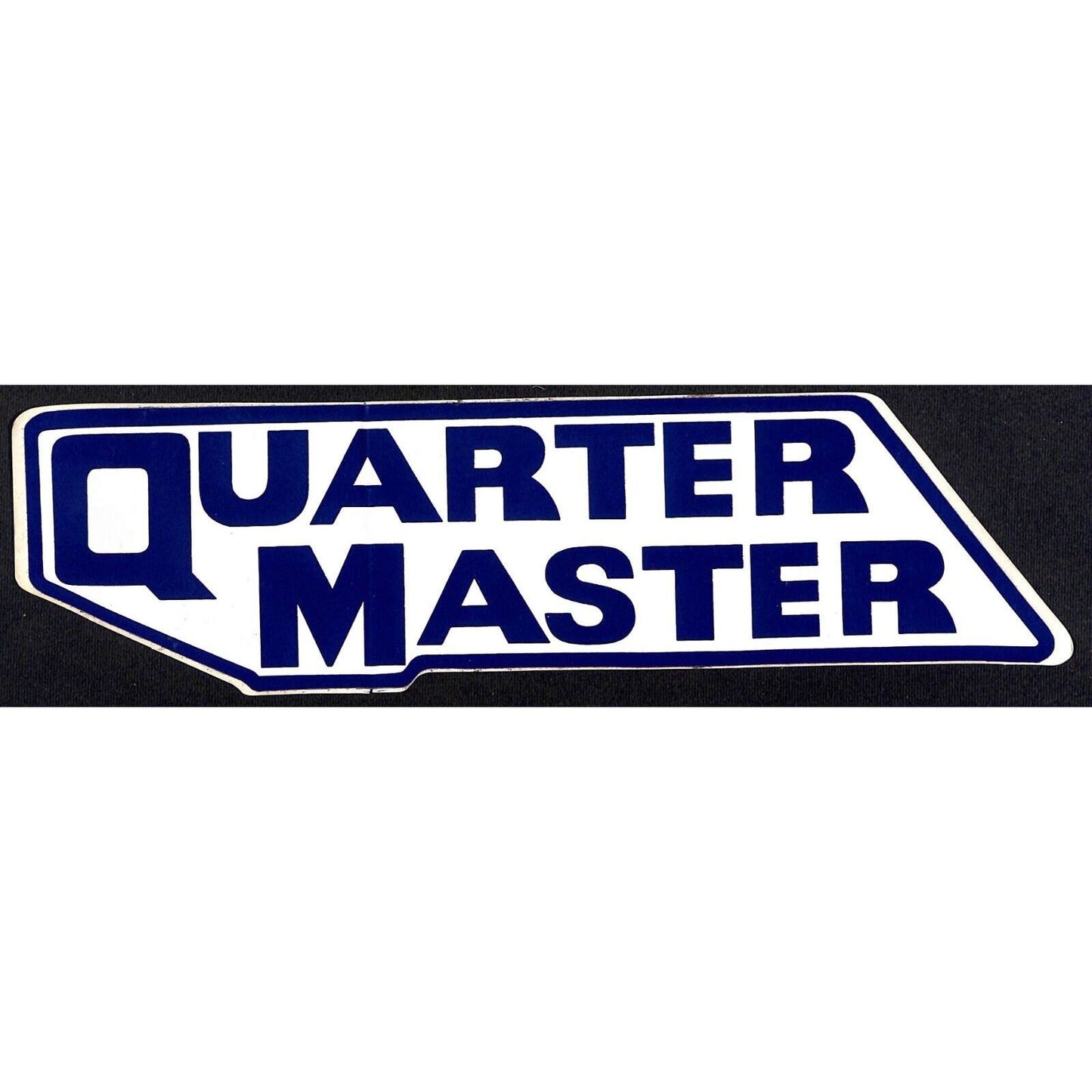 Quarter Master Racing Clutches Original Large Sticker Decal 3" x 12" c1972-80
