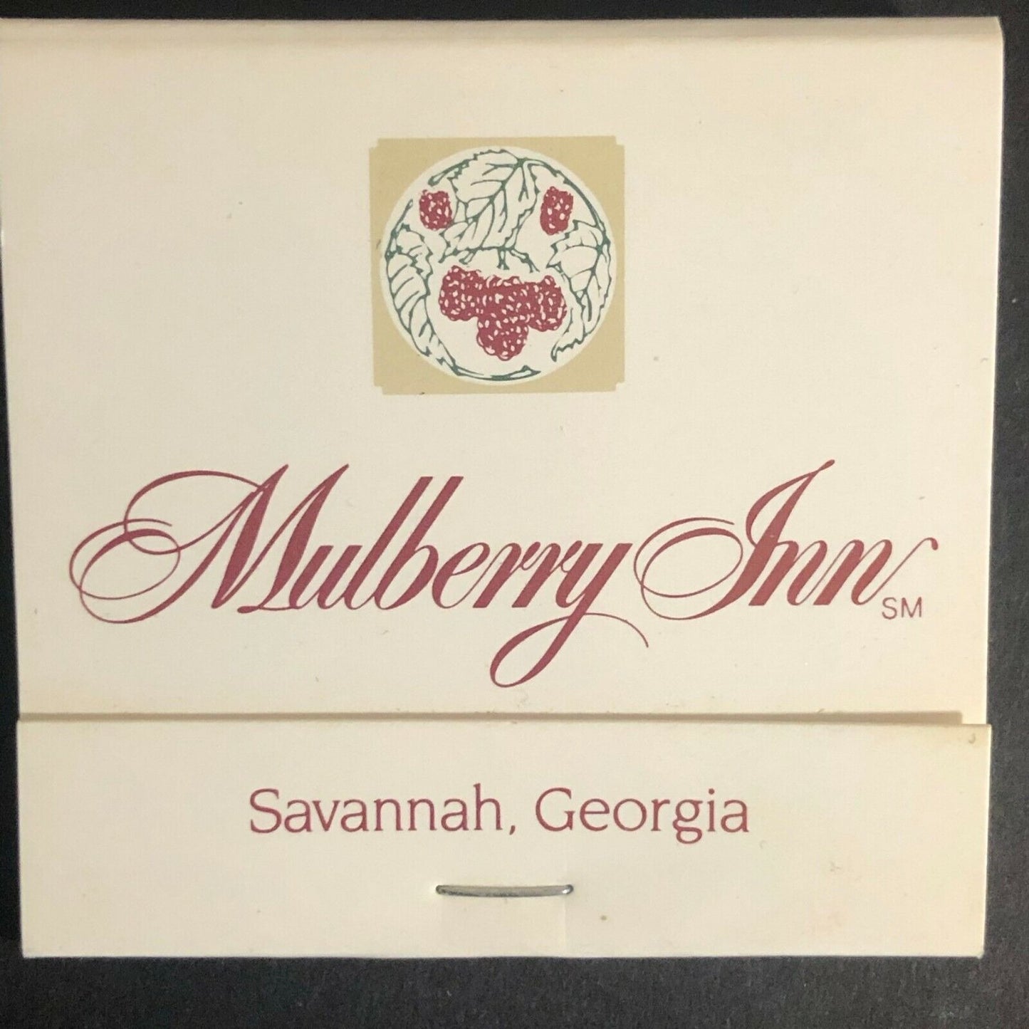 Mulberry Inn Savannah Georgia c1980's Full Matchbook