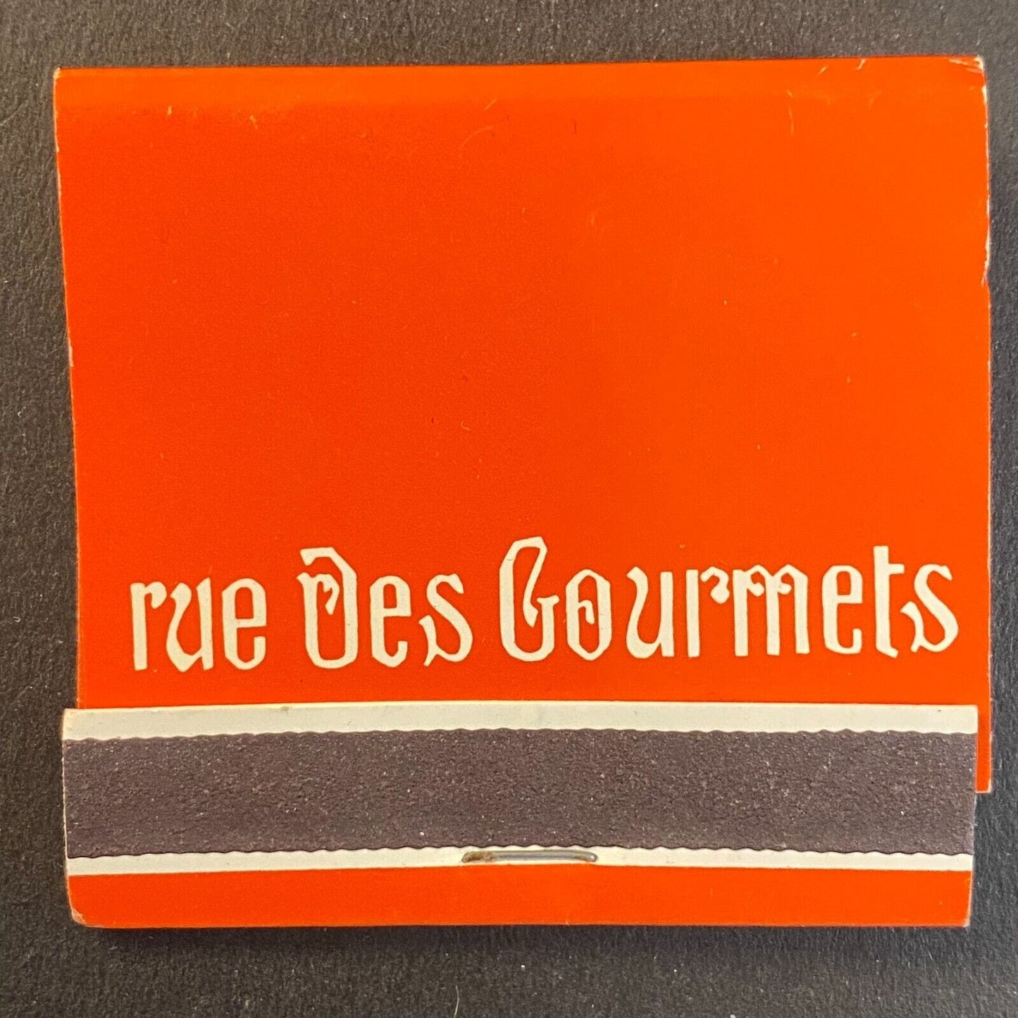 New York Hilton at Rockefeller Center rue Des Gourmets c1960's Full Matchbook VG