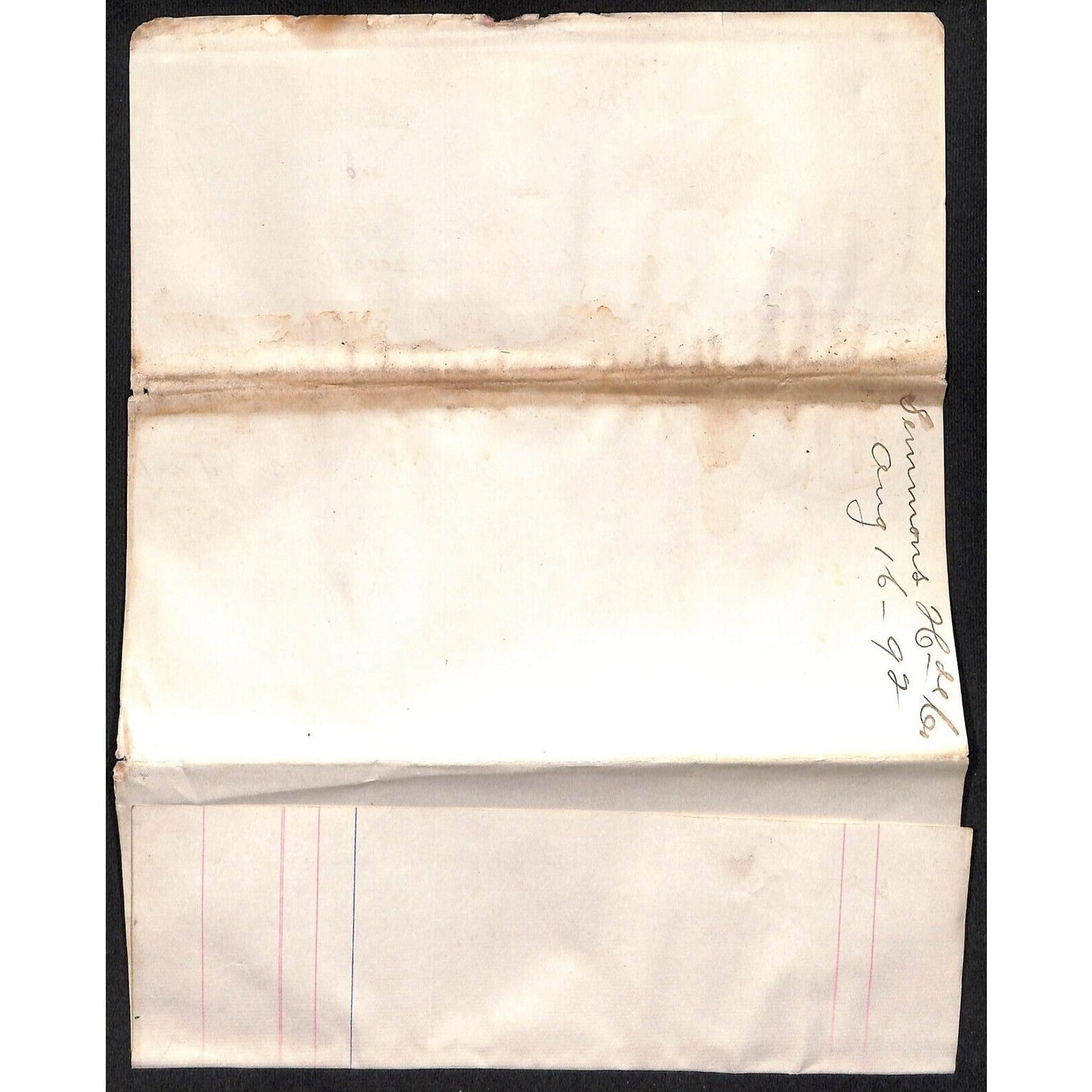 1892 S.R. Buford* Henry Elling* Virginia City, MT Receipt