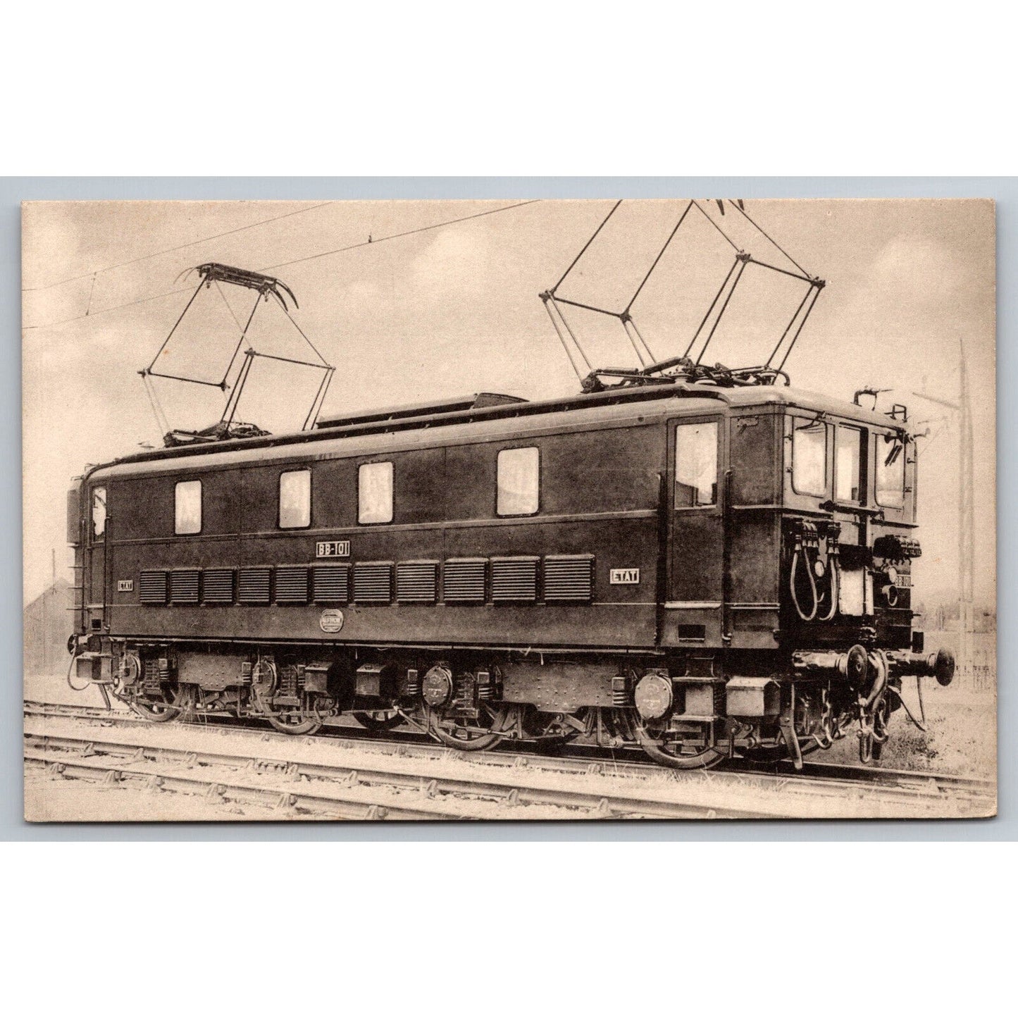French Railroad RPPC* Postcard Machine B B 101 Series B B 101-140 c1900 H.M.P.