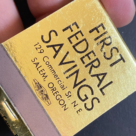 First Federal Savings Salem, OR Full Matchbook Foil 1960's-73