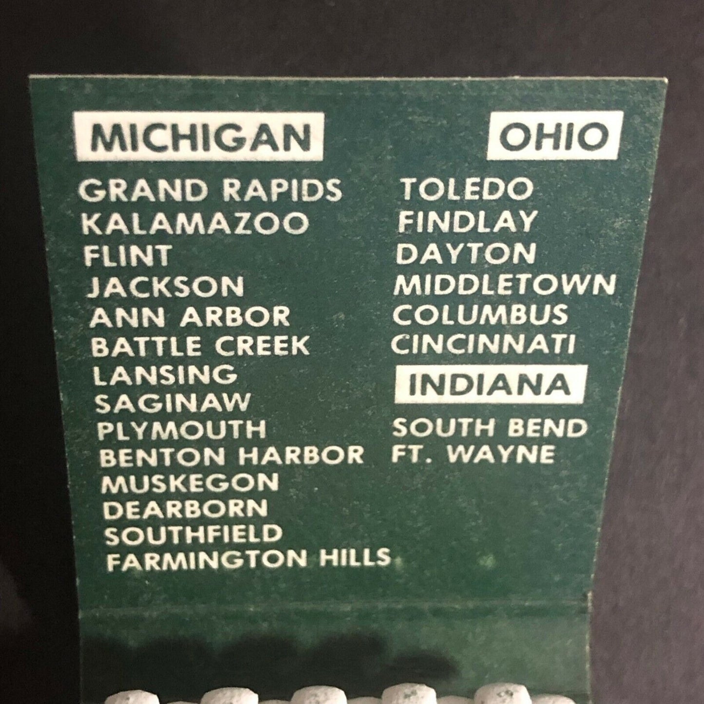 Bill Knapp's" Ohio Michigan Indiana c1970's-80's Full Matchbook