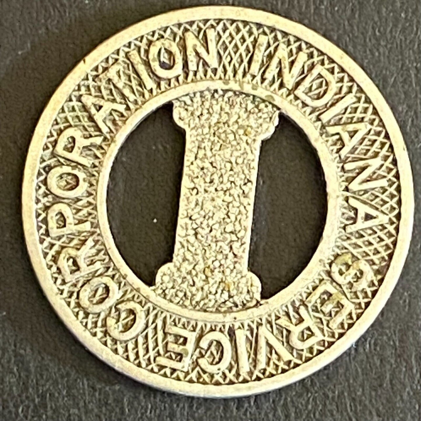 Indiana Service Corporation G/F One City Fare Transit Token 16mm