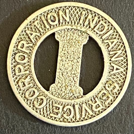 Indiana Service Corporation G/F One City Fare Transit Token 16mm