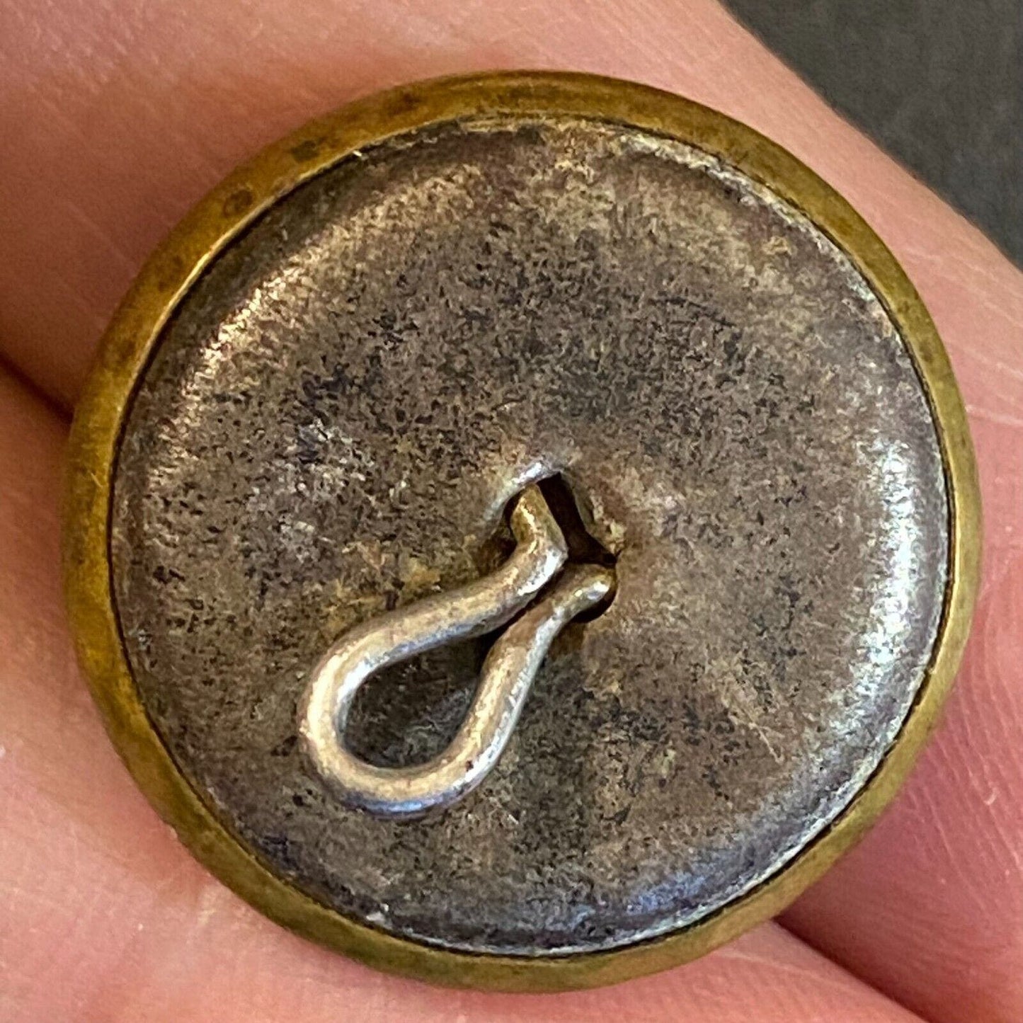 "The Niagara" (Overalls) Steam Locomotive Railroad Uniform Button Brass 20mm