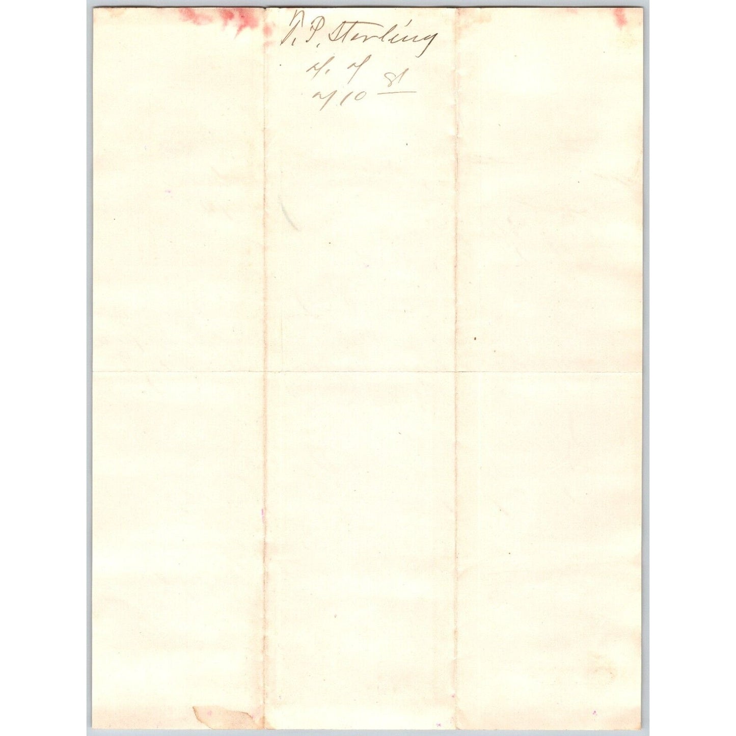 1881 ALS F.P. Sterling Helena, MT to Henry Elling* Virginia City, MT - Surveyor